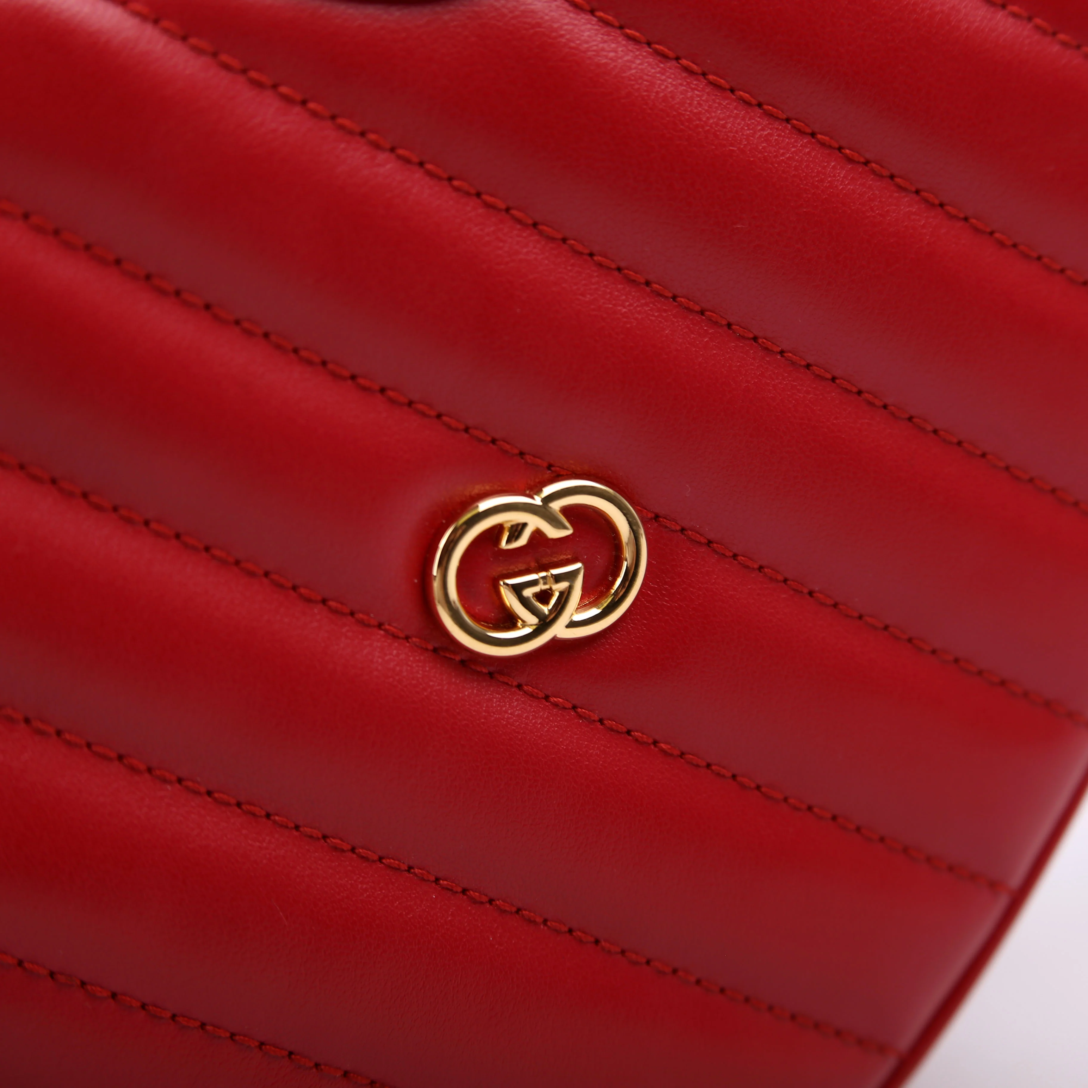 751628 Interlocking G Mini Heart Bag Red - Image 7