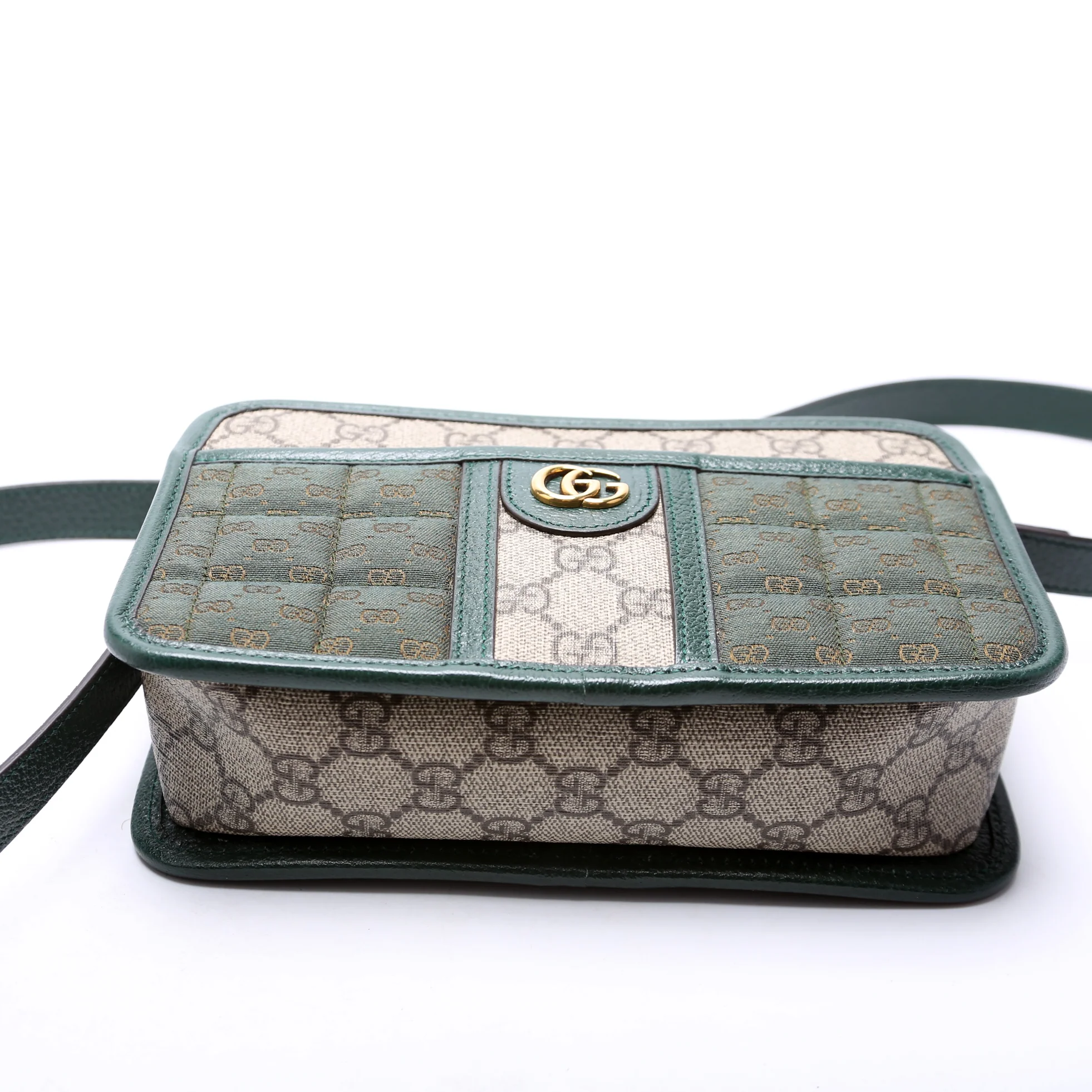 751914 GG Supreme Canvas Mini Shoulder Bag Green - Image 4