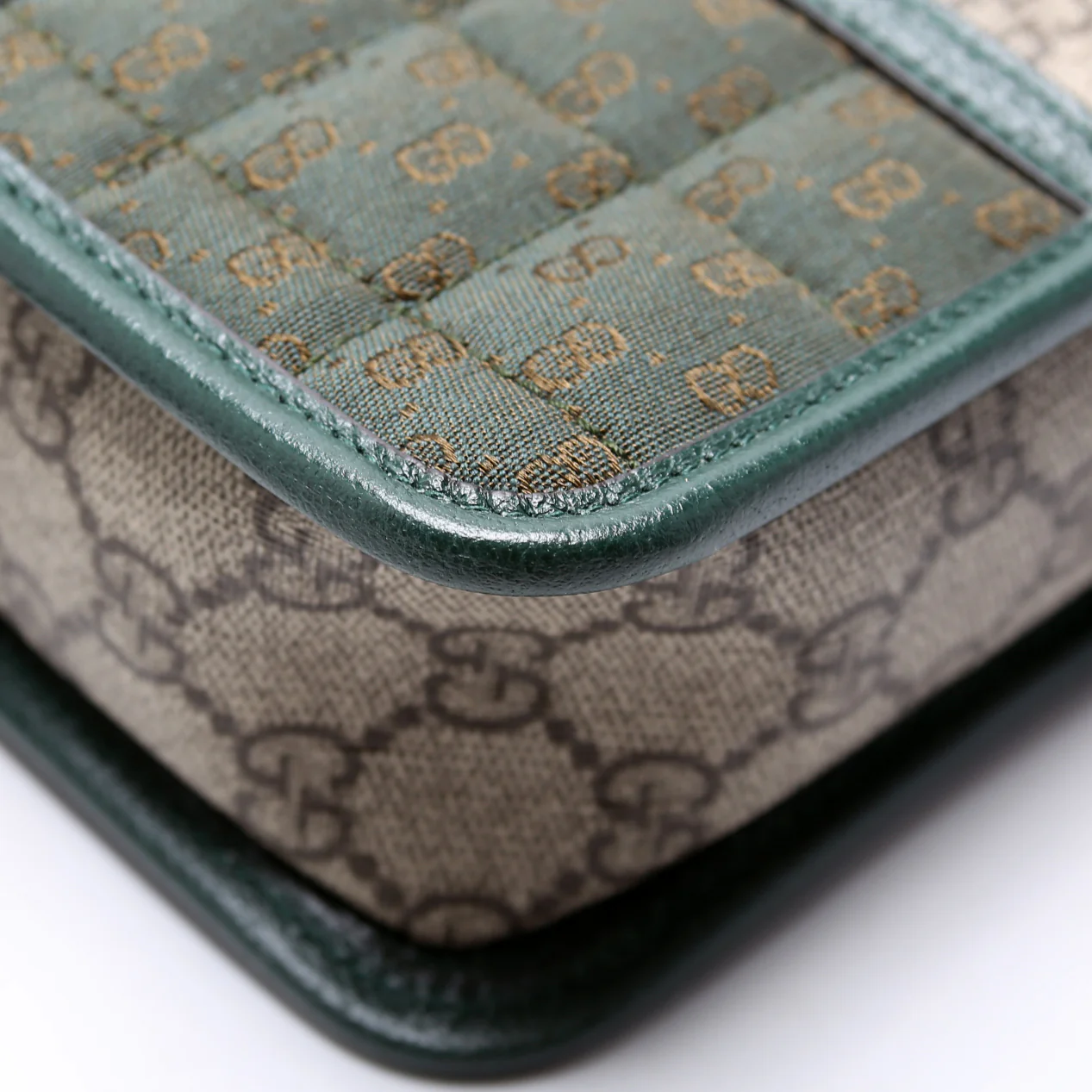 751914 GG Supreme Canvas Mini Shoulder Bag Green - Image 5