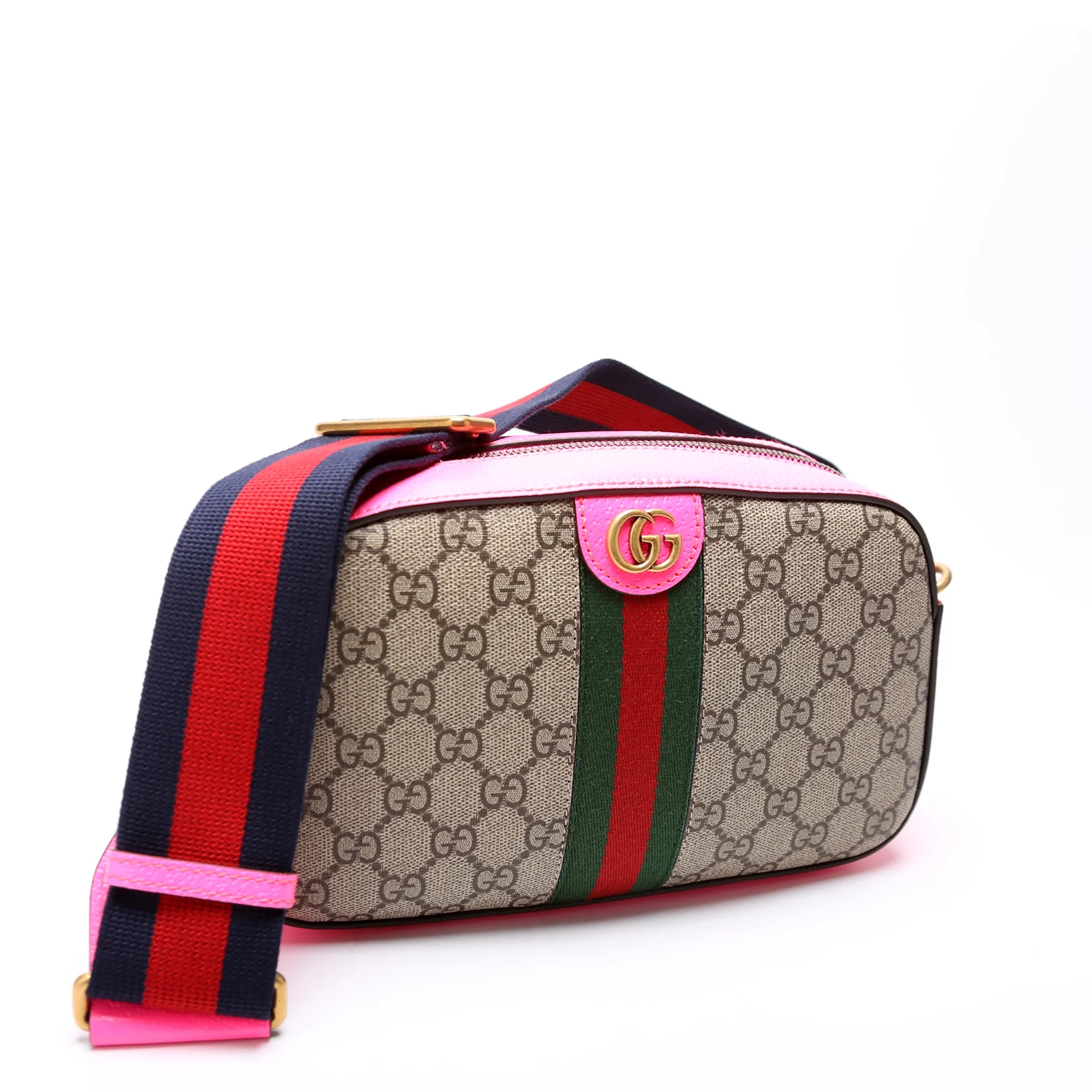 752591 Ophidia Supreme Small Crossbody Pink - Image 2