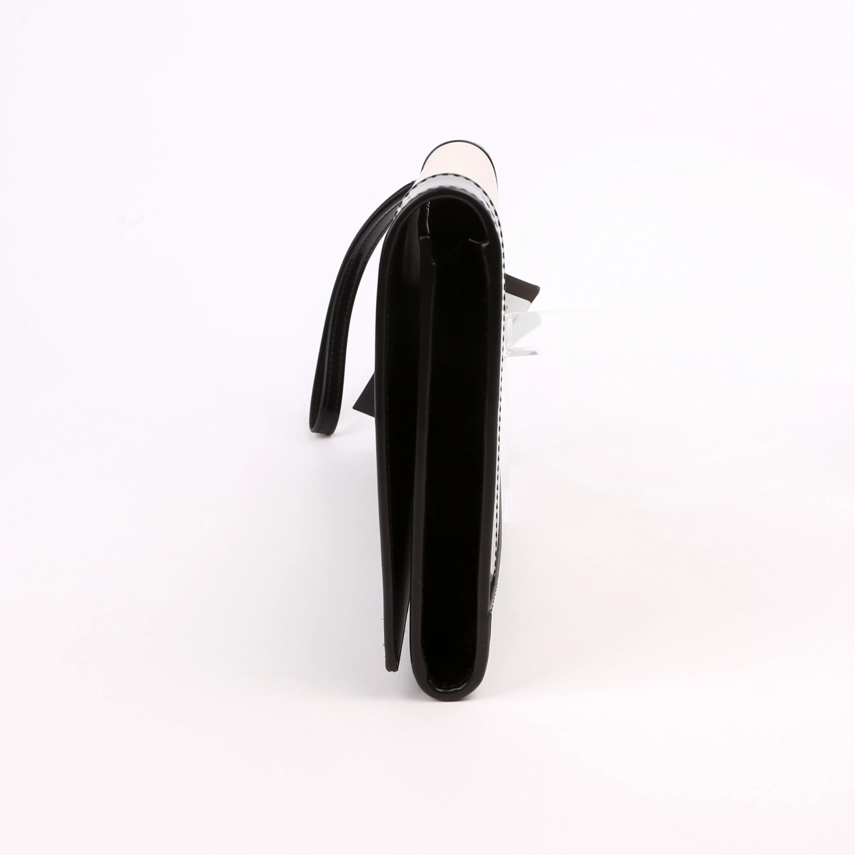 753883 Cassandre Flap Pouch White/Black - Image 4