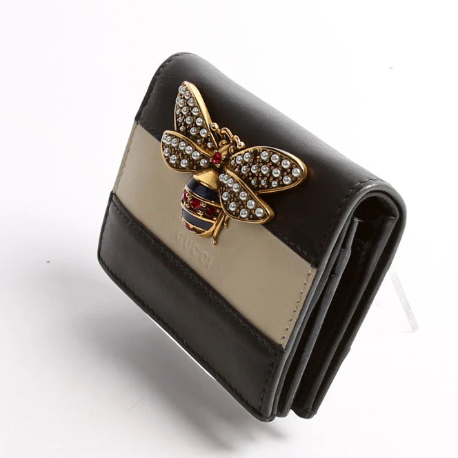 76072 Queen Margaret Card Case Black/Beige - Image 3