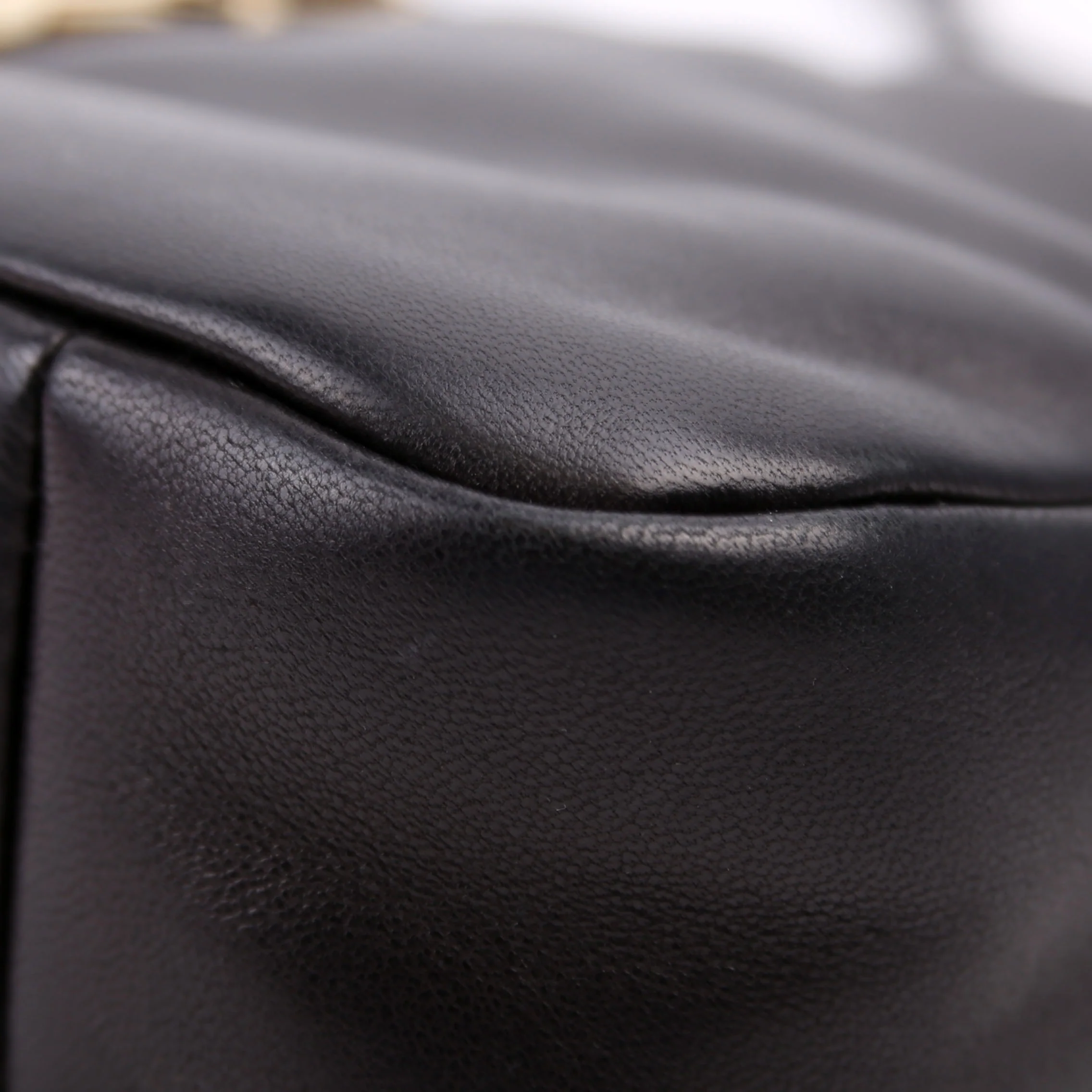 763419 Le 5 A 7 Hobo Padded Lambskin Black - Image 6
