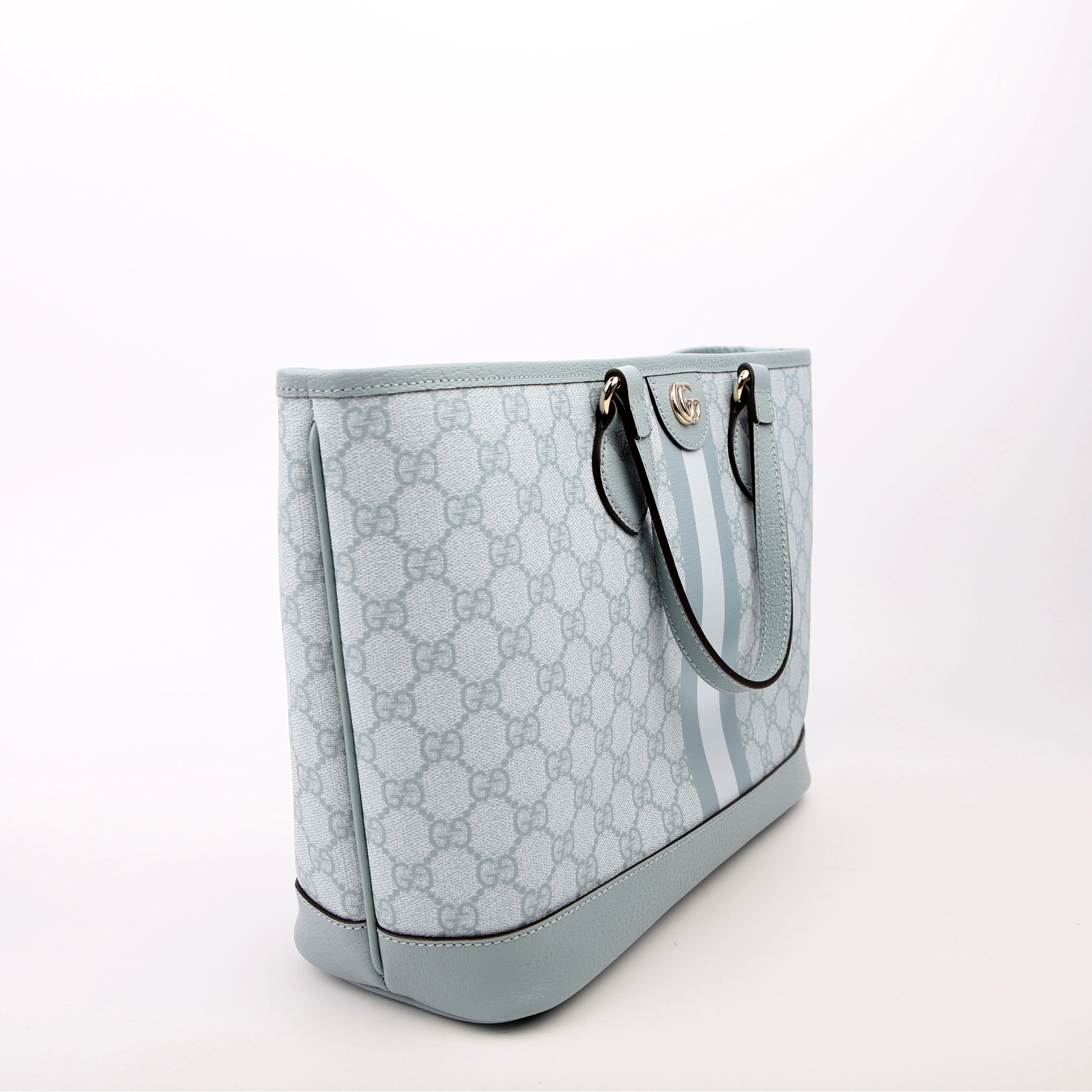765043 GG Supreme Ophidia Shoulder Tote Medium Blue - Image 2