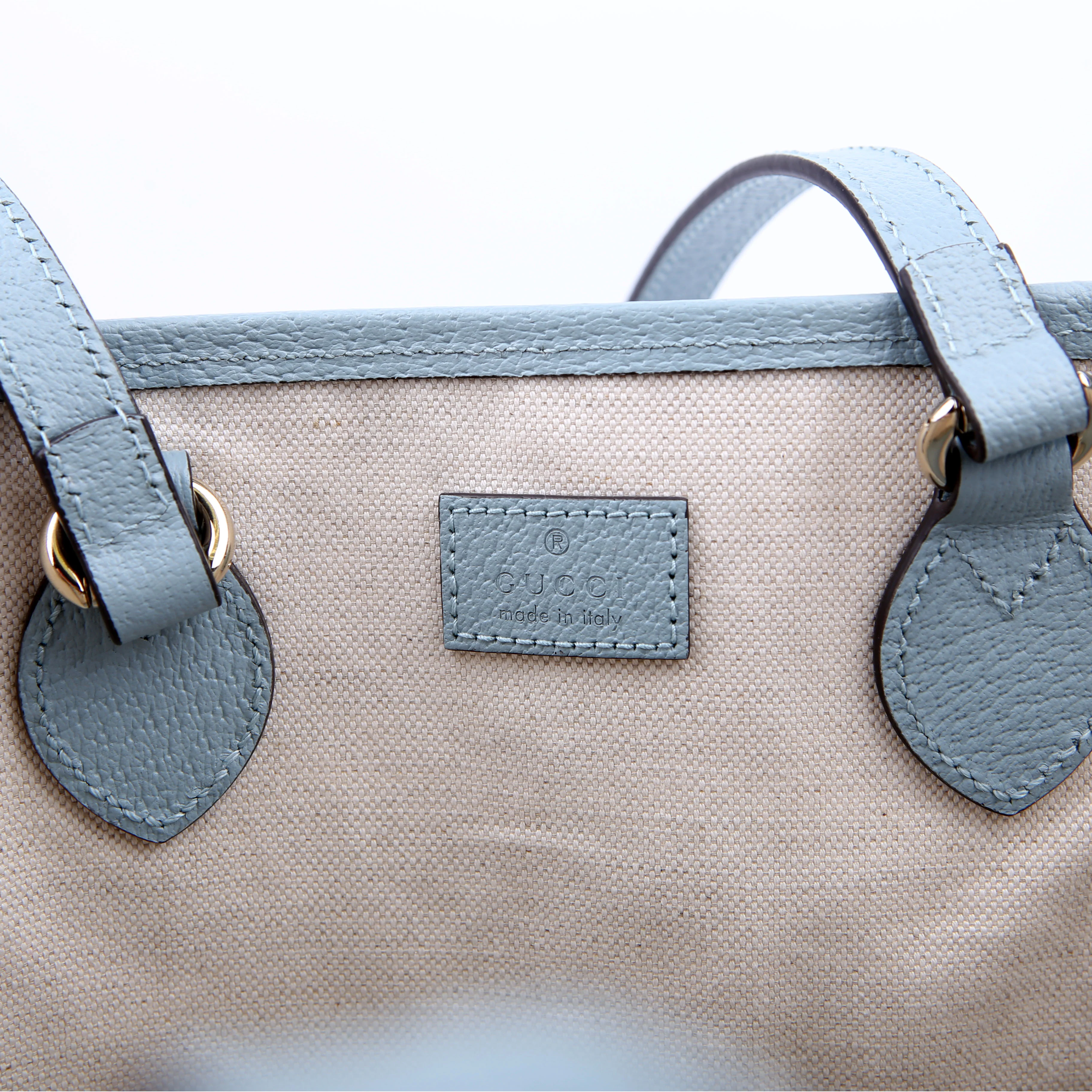 765043 GG Supreme Ophidia Shoulder Tote Medium Blue - Image 8