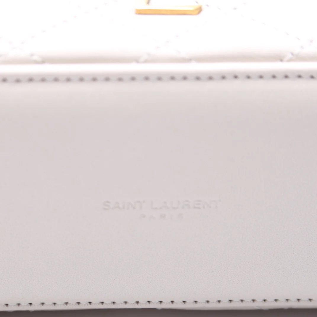 766731 Gaby Vanity Bag Quilted Lambskin Cream - Image 5