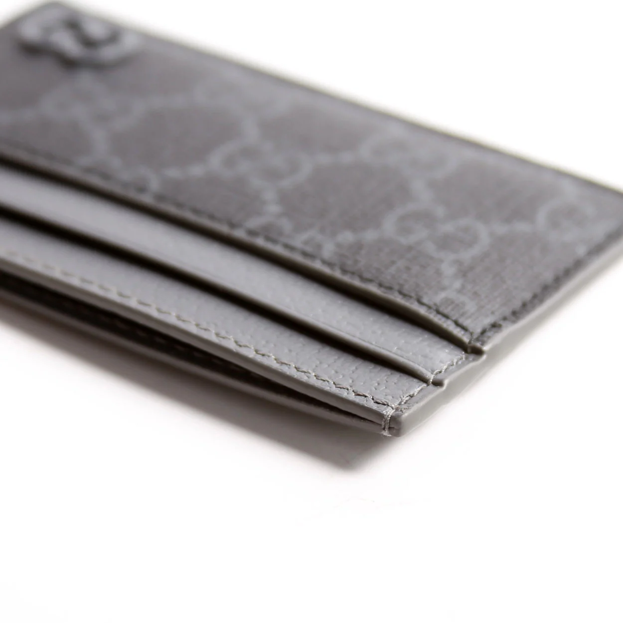 768248 GG Supreme Card Case Grey - Image 9