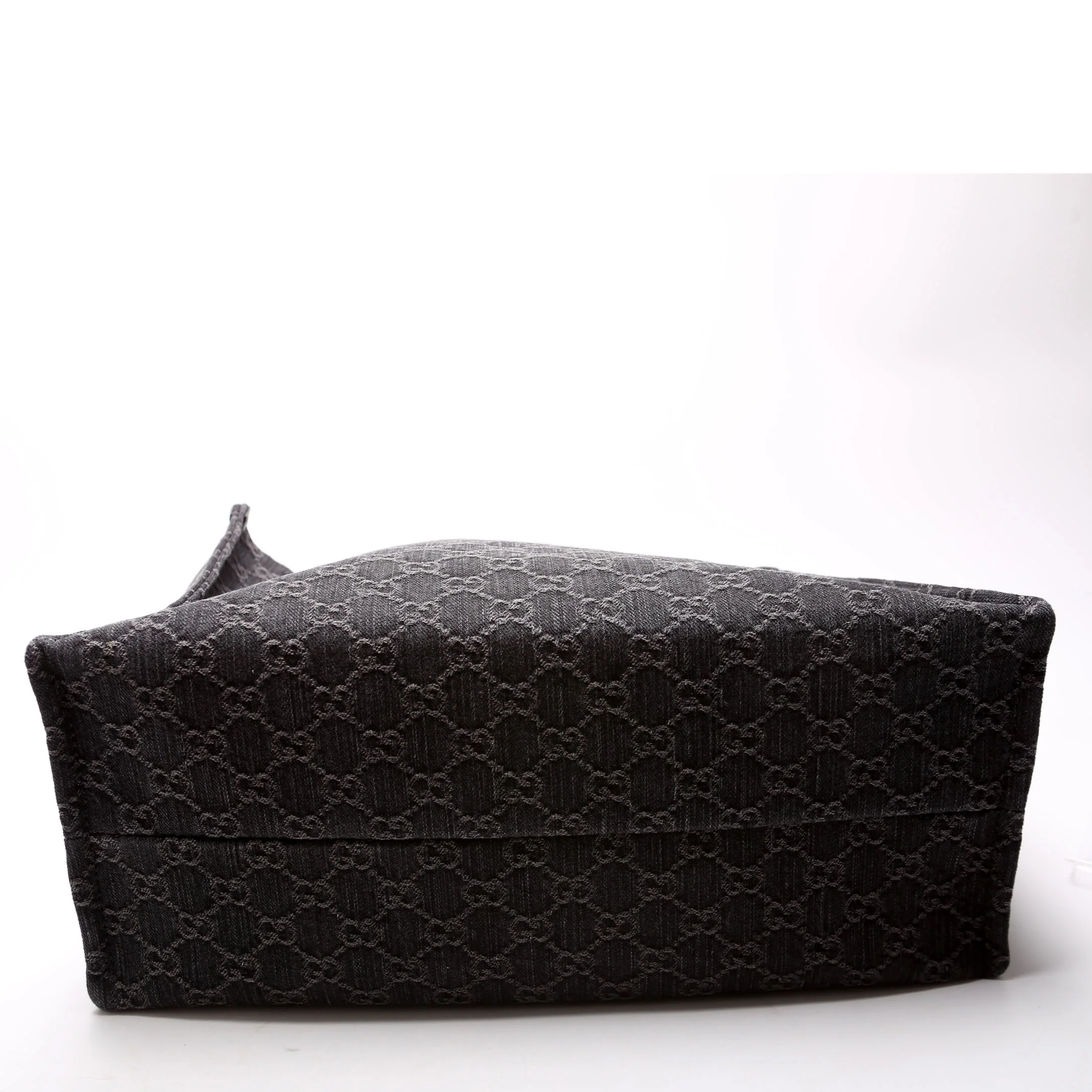 772176 Summer Tote Large Denim Black - Image 4