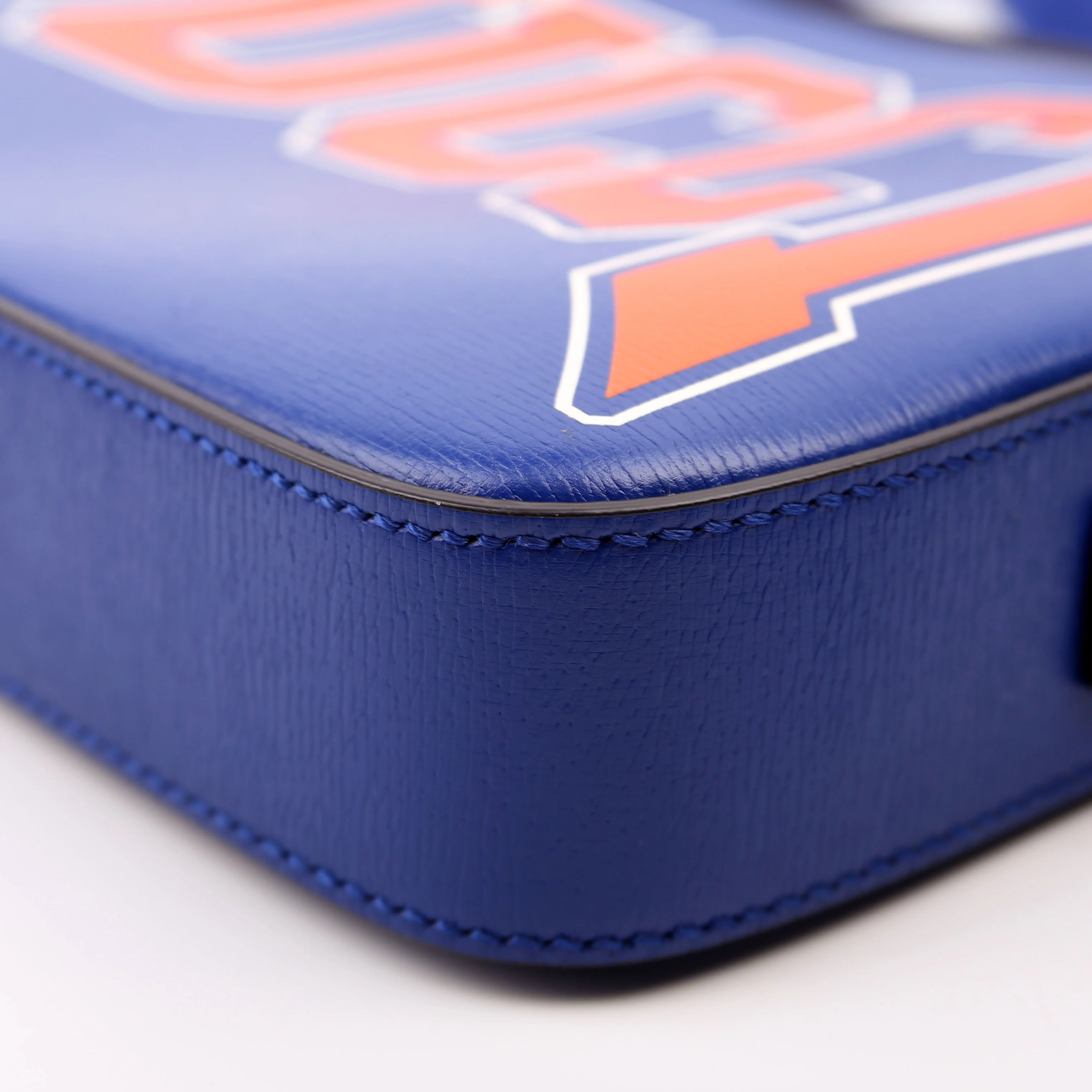 774453 Shanghai Interlocking G Camera Bag Blue - Image 6