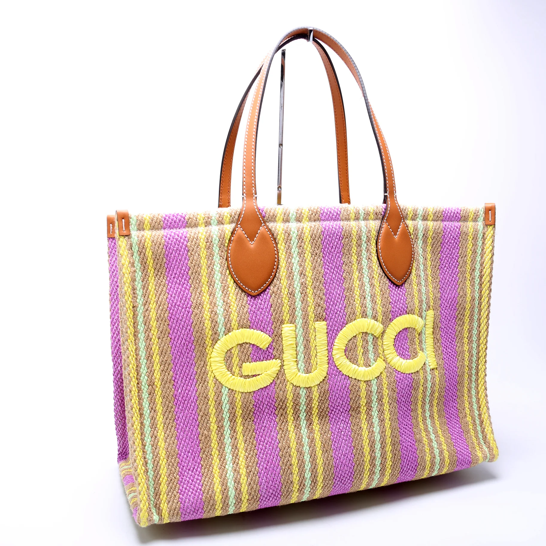 779674 Jute Tote Medium Multicolor - Image 2