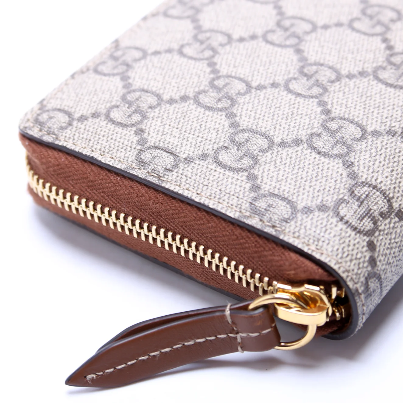 779786 GG Supreme Zip Around Wallet Brown - Image 5
