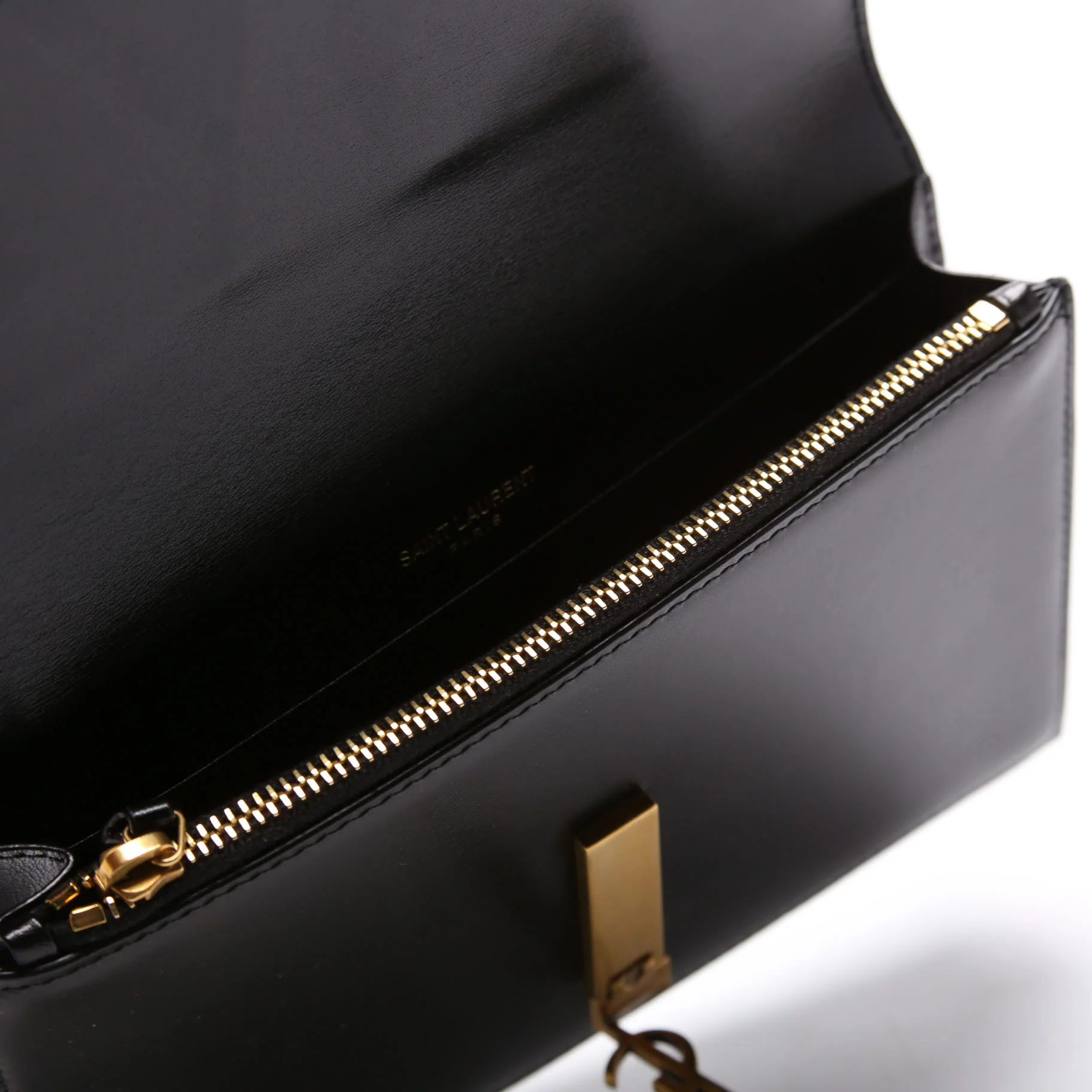 785281 Cassandre Envelope Belt Bag Calfskin Black - Image 6