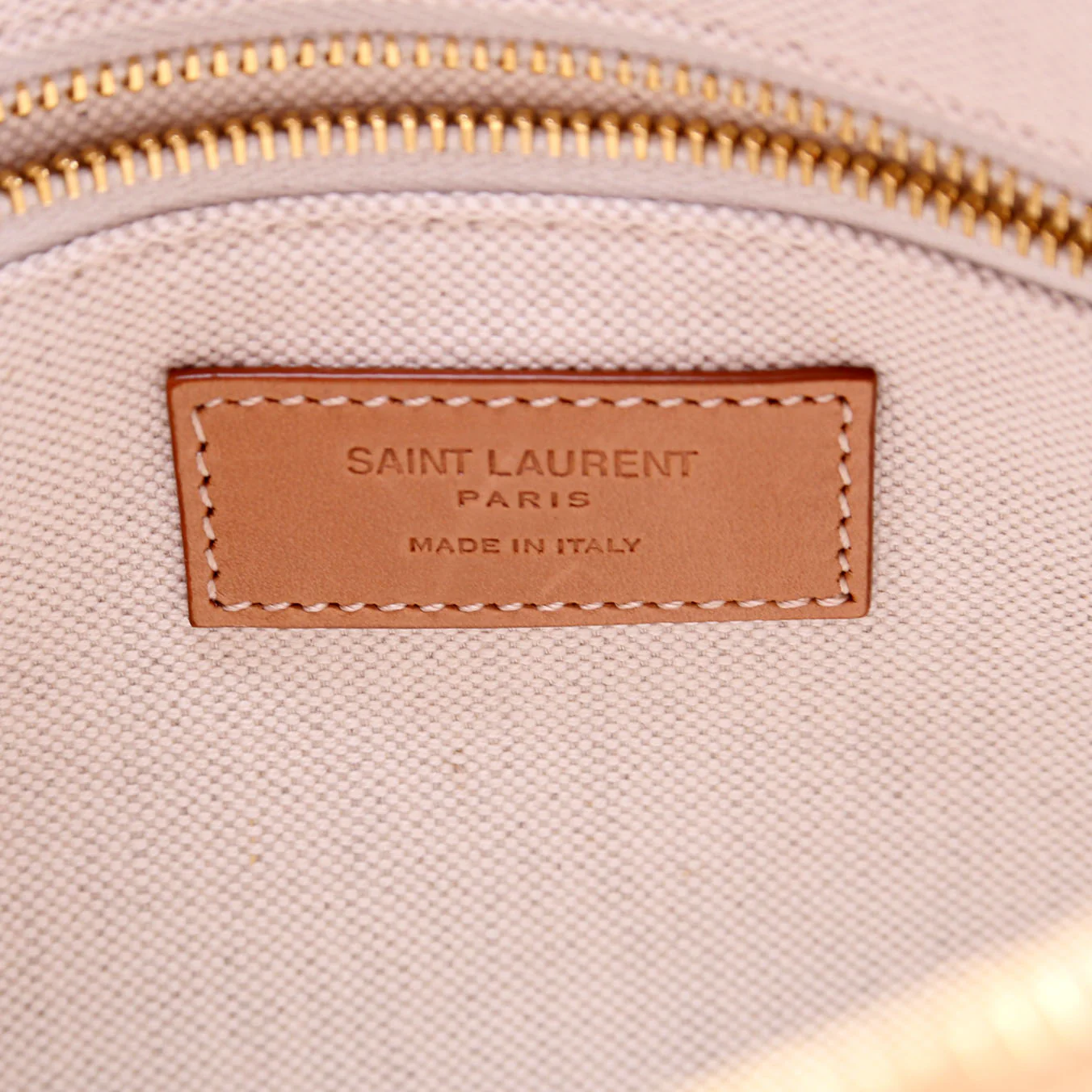 786156 Canvas/Leather Camera Top Handle Beige/Tan - Image 9