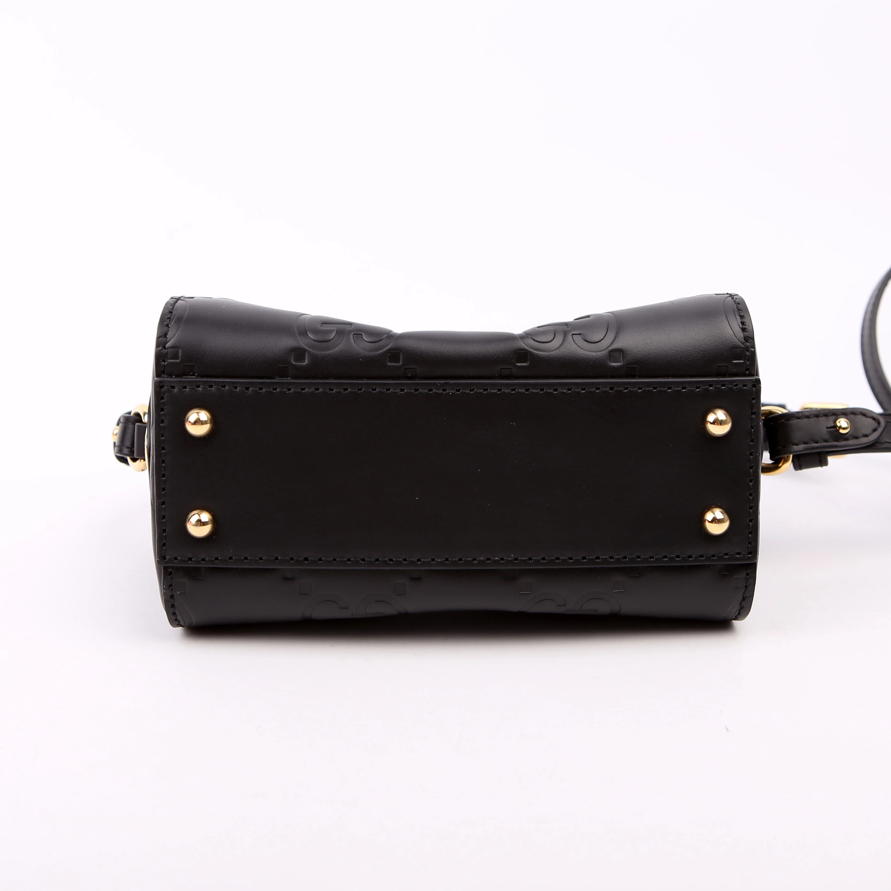 790130 Jumbo GG Leather Mini Boston Black - Image 4