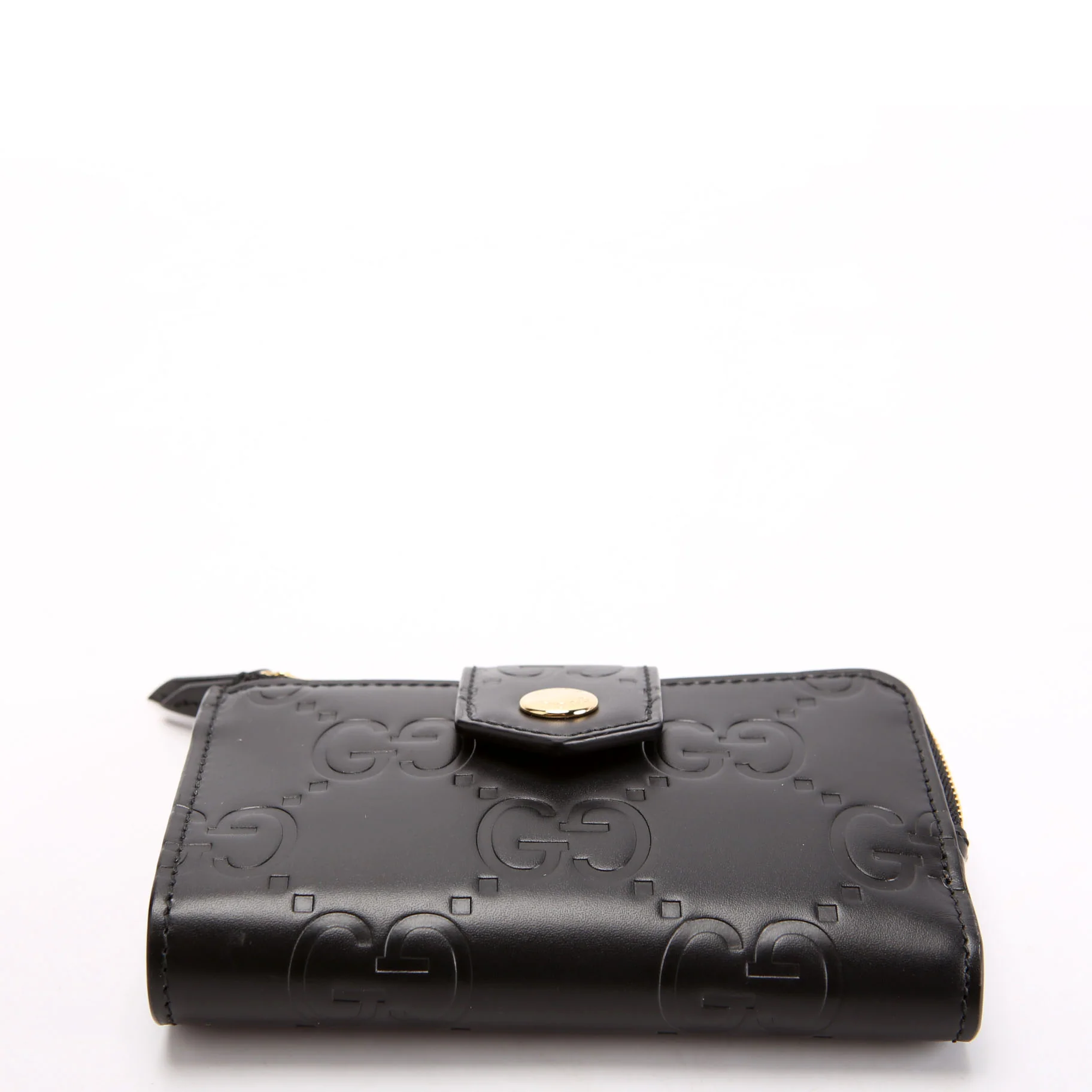 790131 Jumbo GG Leather Medium Bifold Wallet Black - Image 4