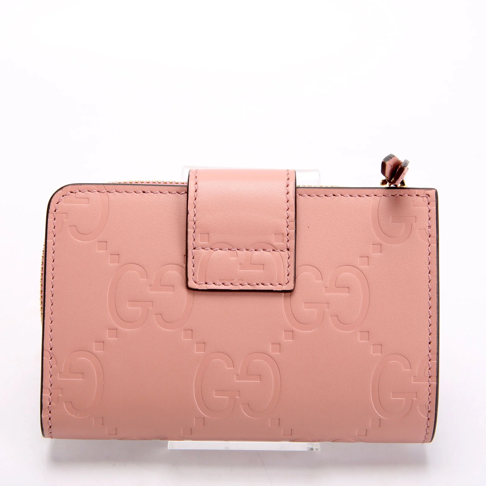 790131 Jumbo GG Leather Medium Bifold Wallet Pink - Image 3