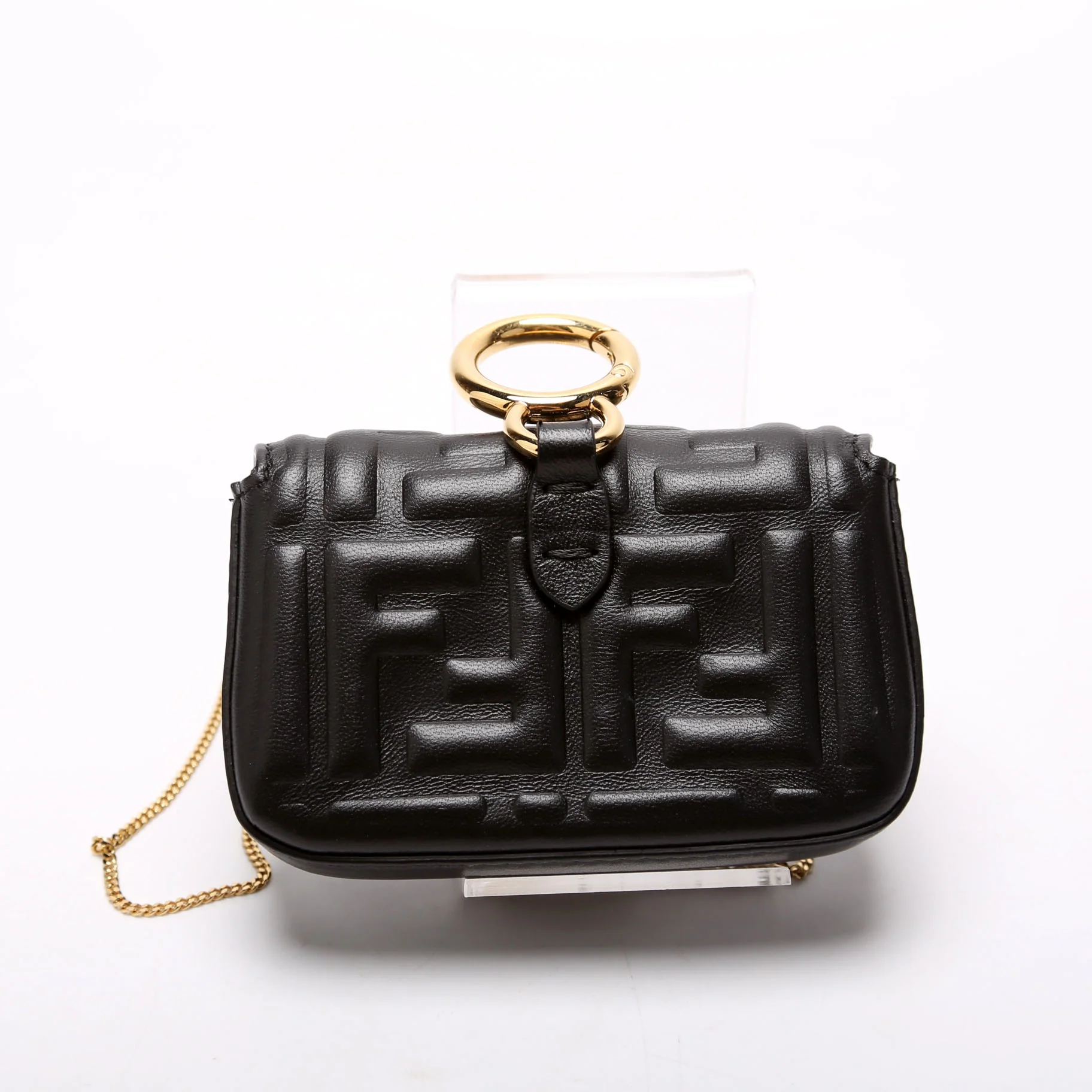 7AR844 Nano Baguette Charm Black - Image 3