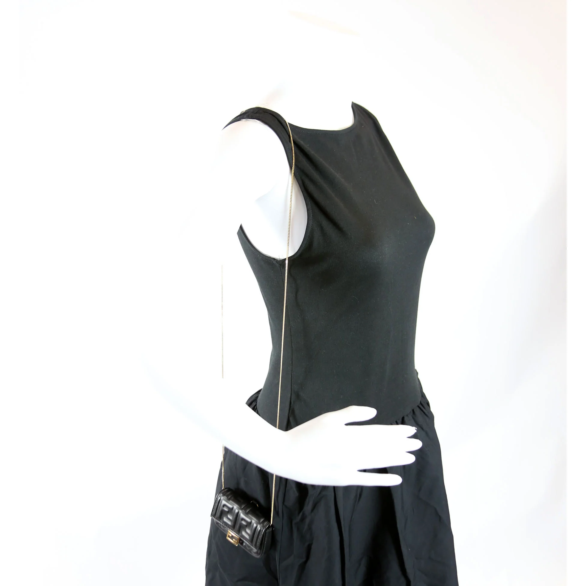 7AR844 Nano Baguette Charm Black - Image 9