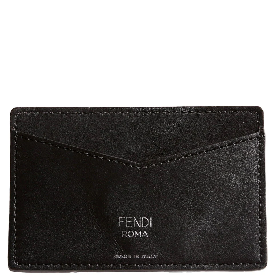 7AR911 FF Zucca Card Holder Brown/Black