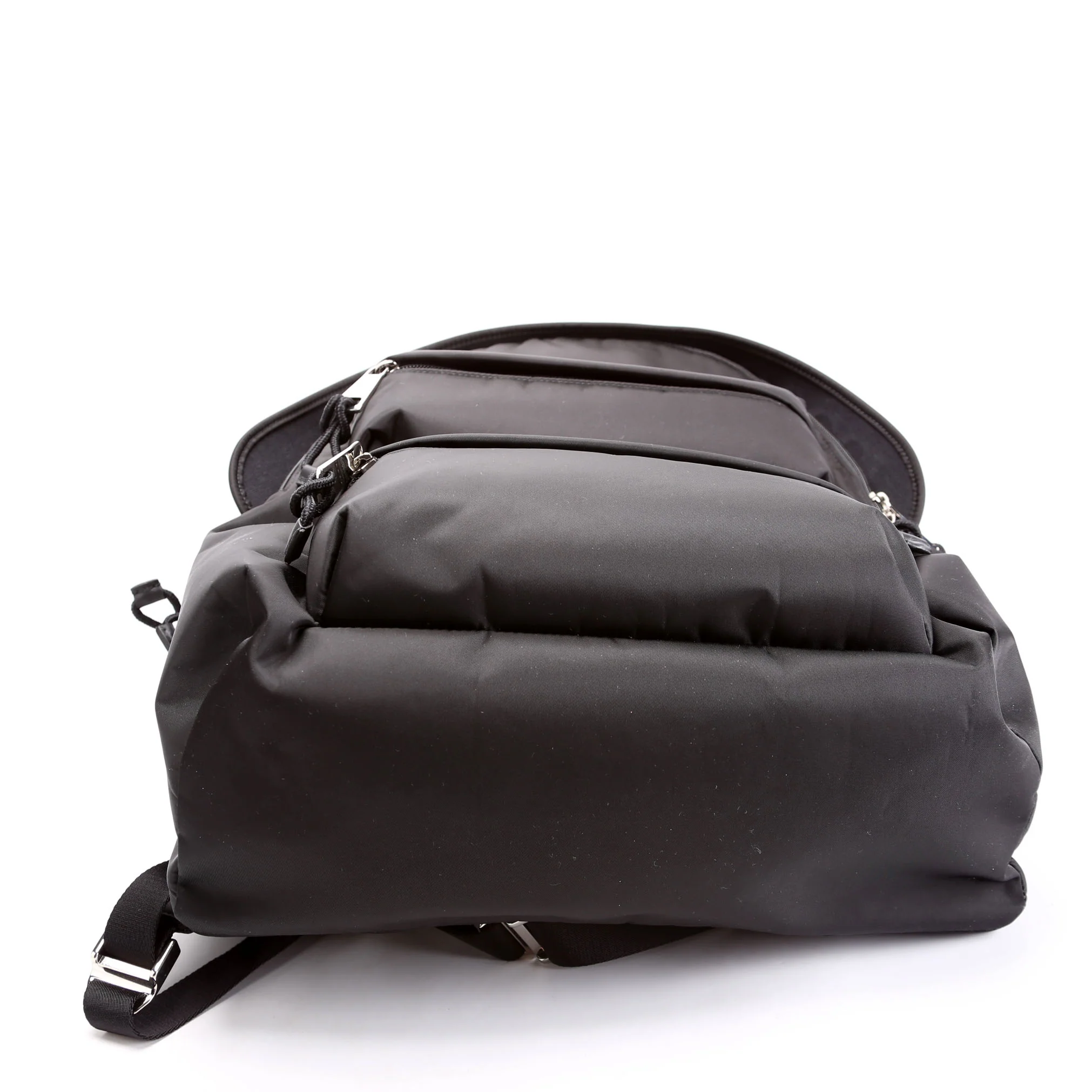 800265 Logo Nylon Backpack Medium Black - Image 4