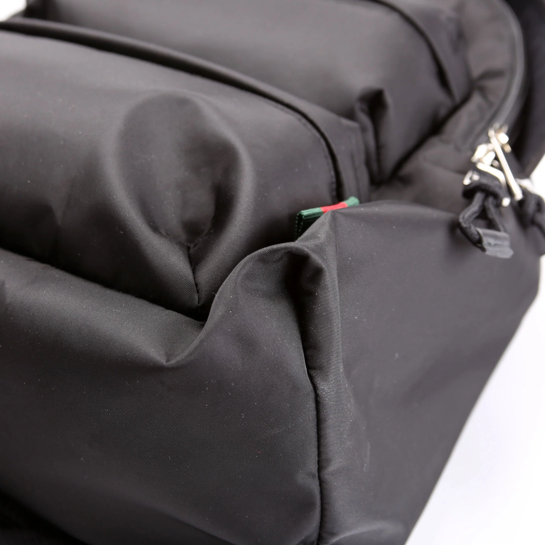 800265 Logo Nylon Backpack Medium Black - Image 6