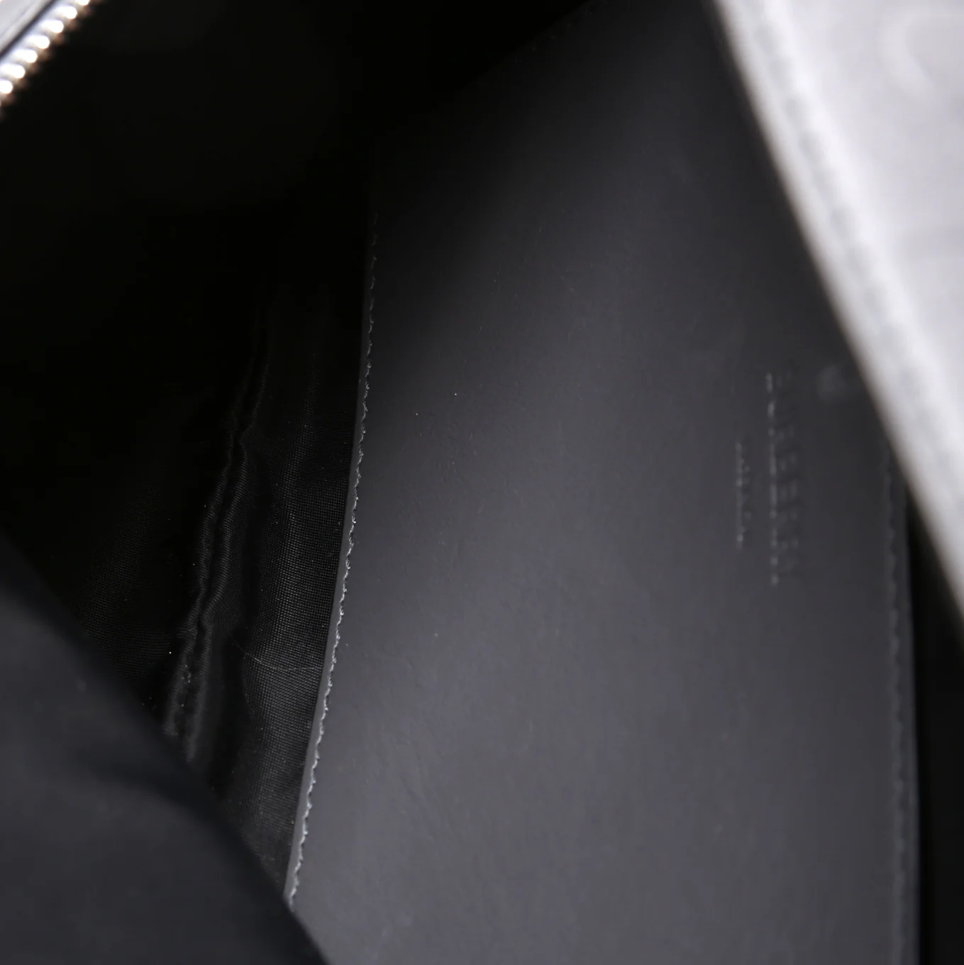 8058255 Sonny Leather Bum Bag Grey - Image 7