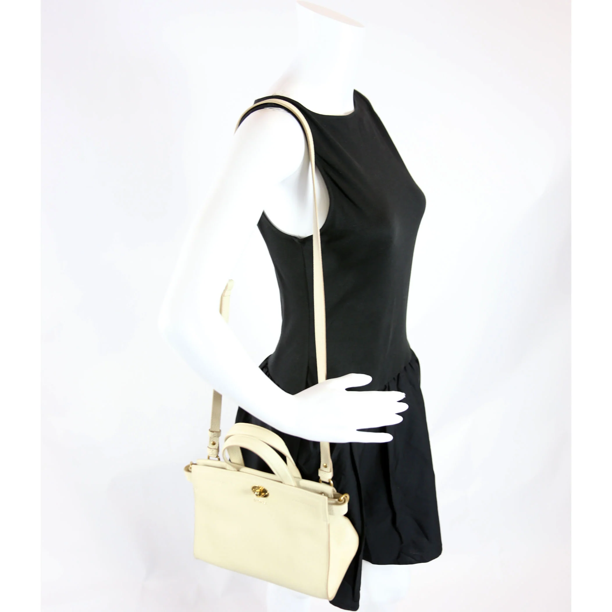 8111349 Cotswold Mini Top Handle Bag Calfskin Cream - Image 11