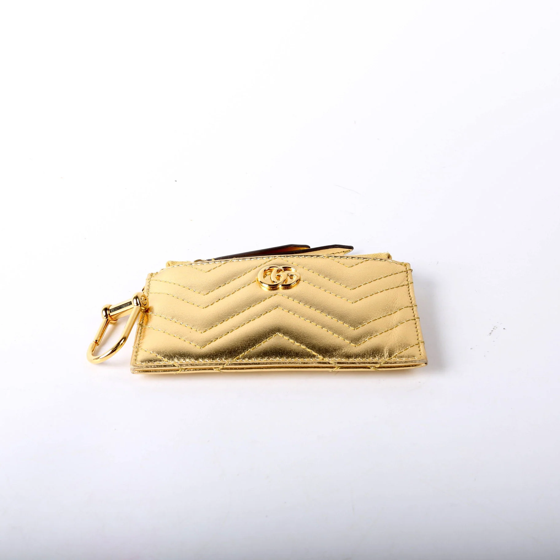 826199 Marmont Key Pouch Gold - Image 3