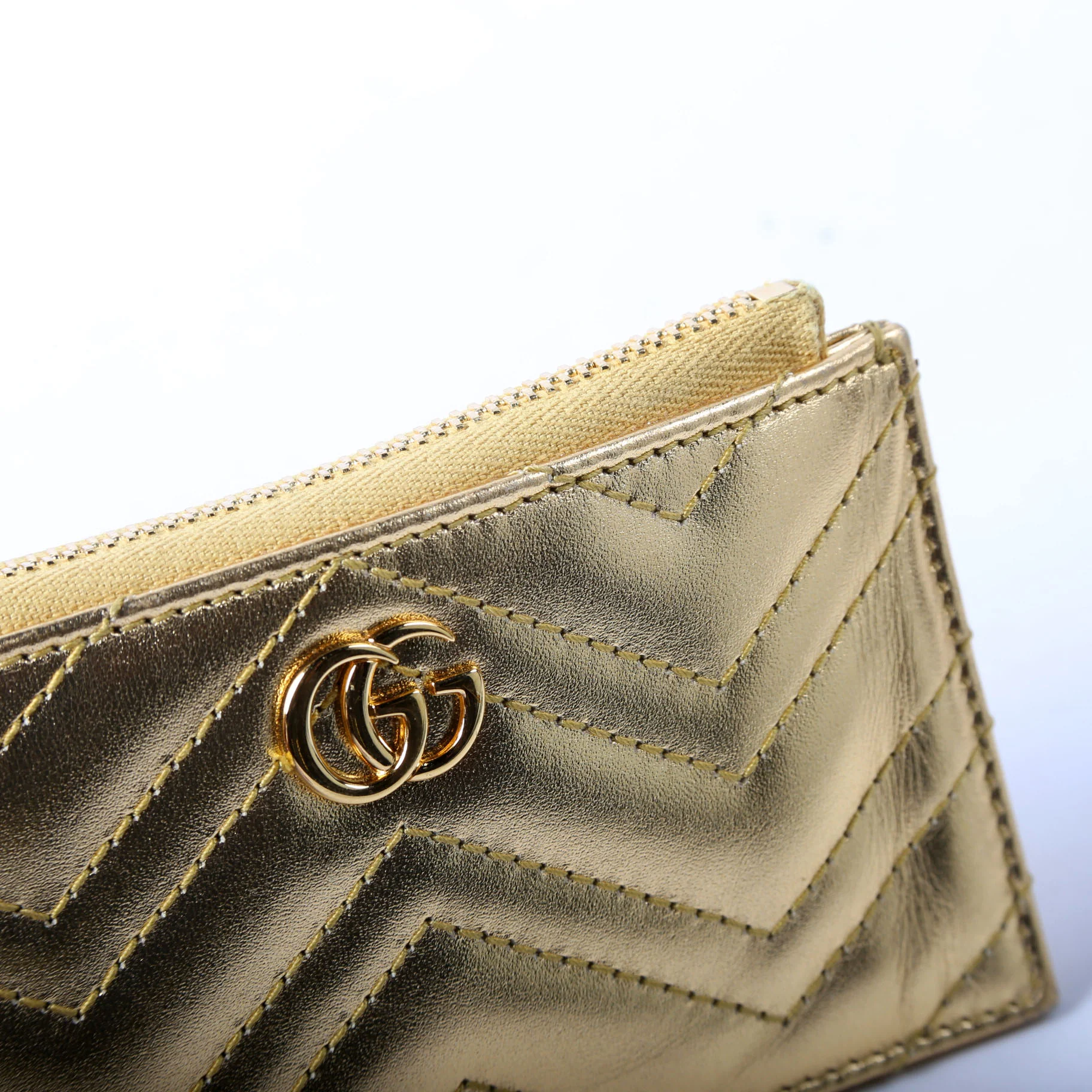 826199 Marmont Key Pouch Gold - Image 6