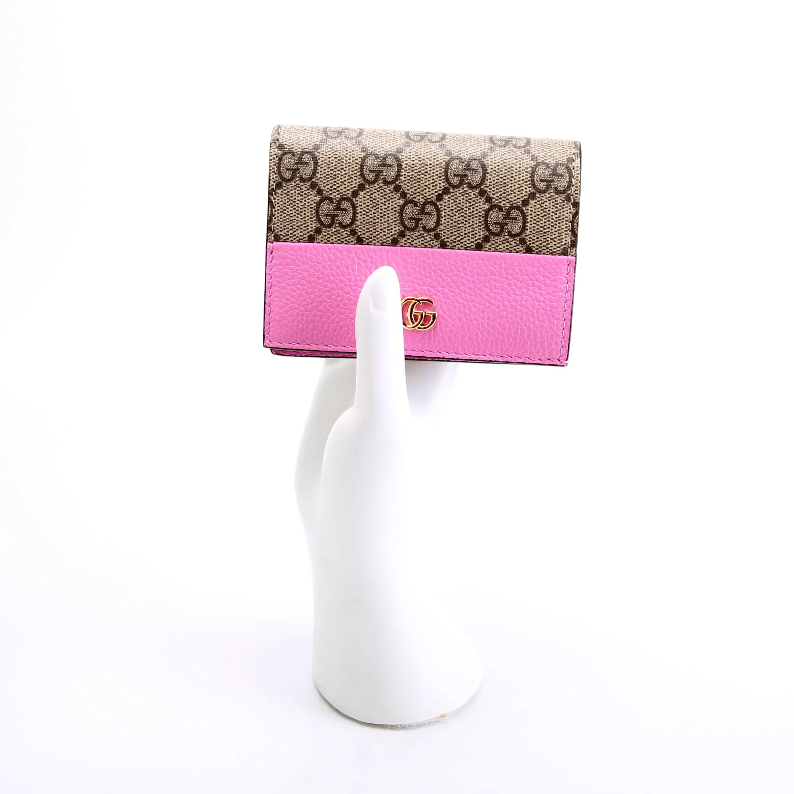 841358 GG Marmont Bi-Color Wallet Small Pink - Image 8