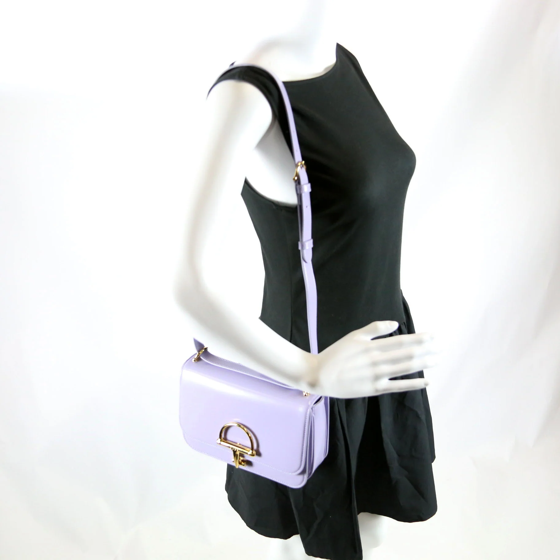 846705 Siena Small Shoulder Bag Lavender - Image 8