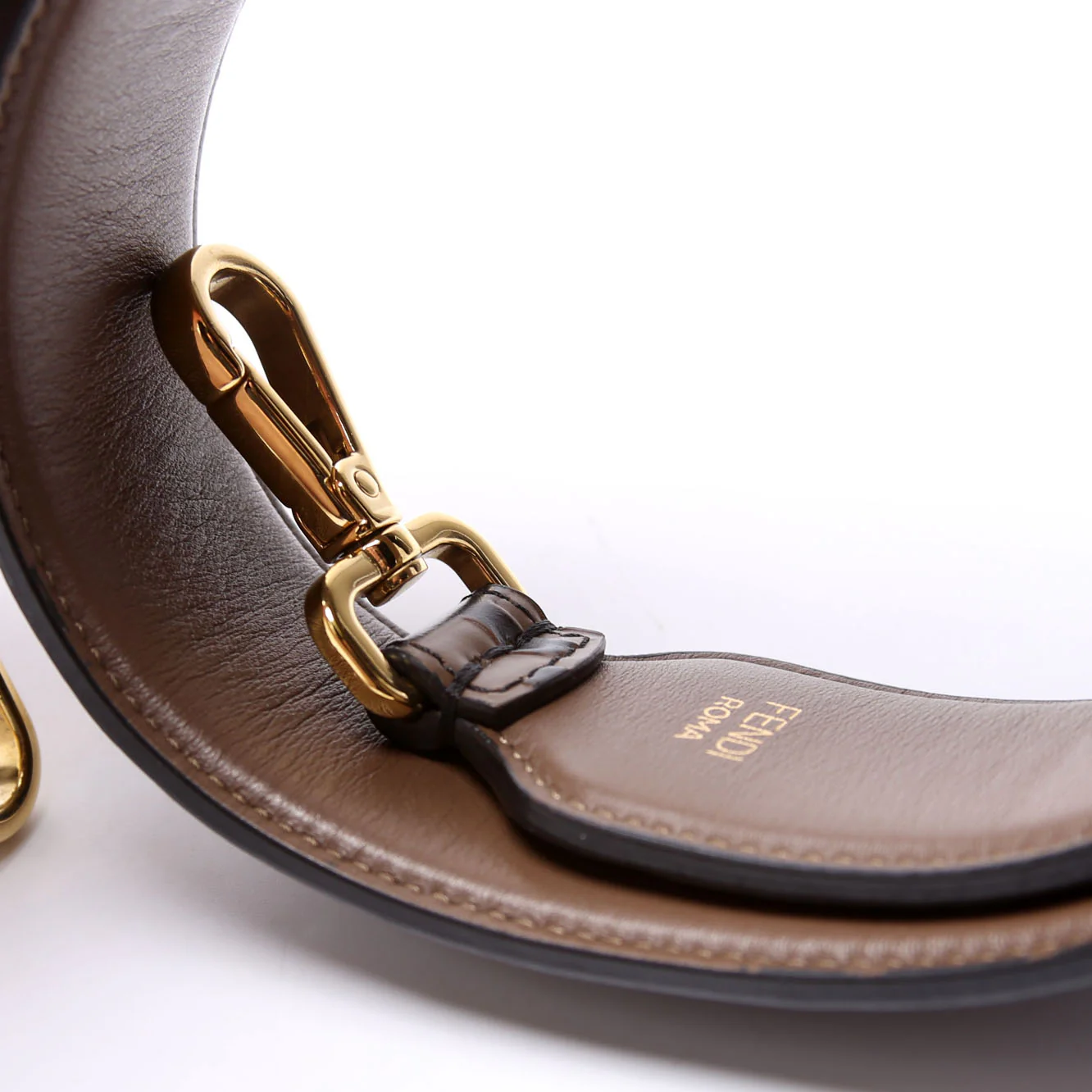 8AV077 Strap You FF Leather Brown/Black - Image 3