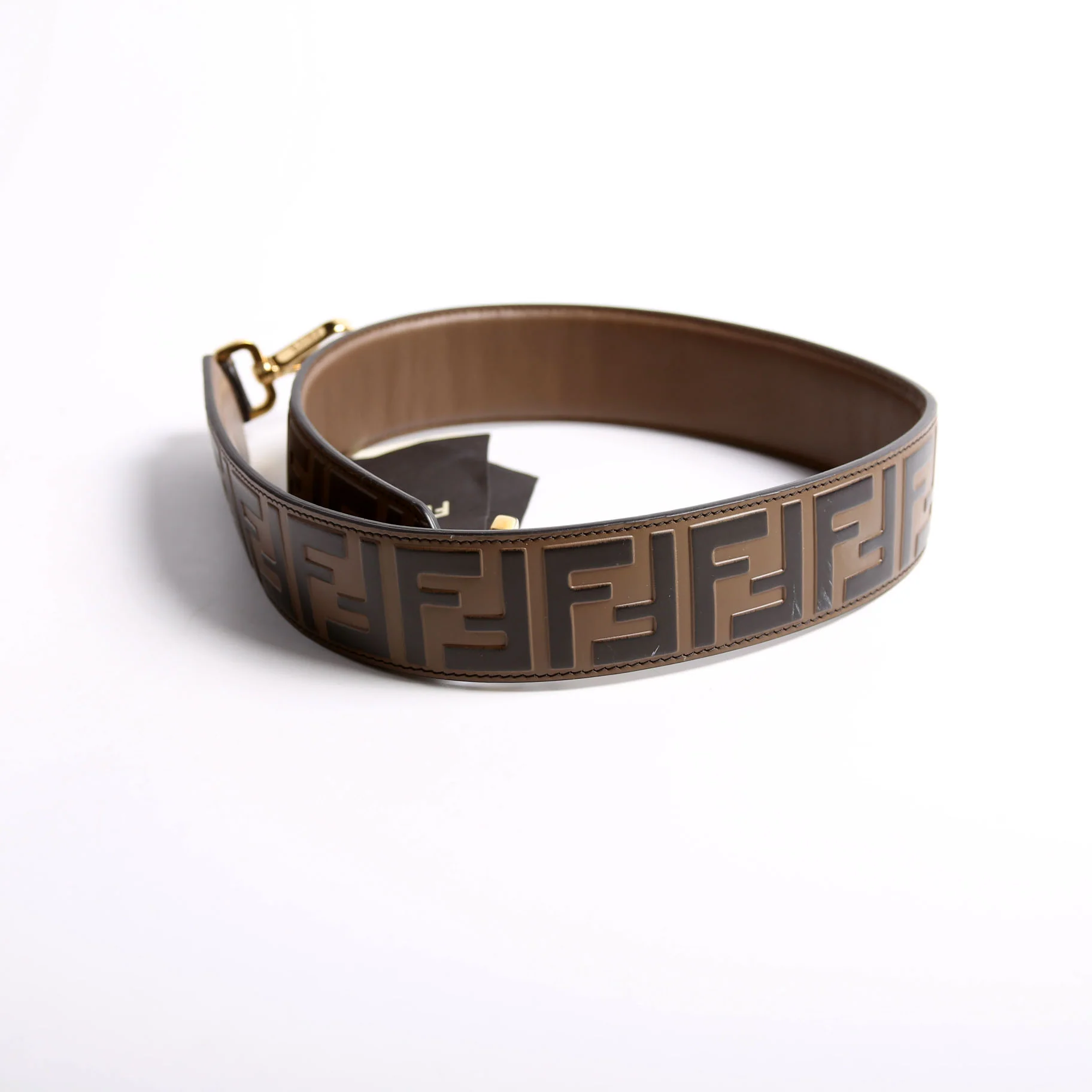 8AV077 Strap You FF Leather Brown - Image 2