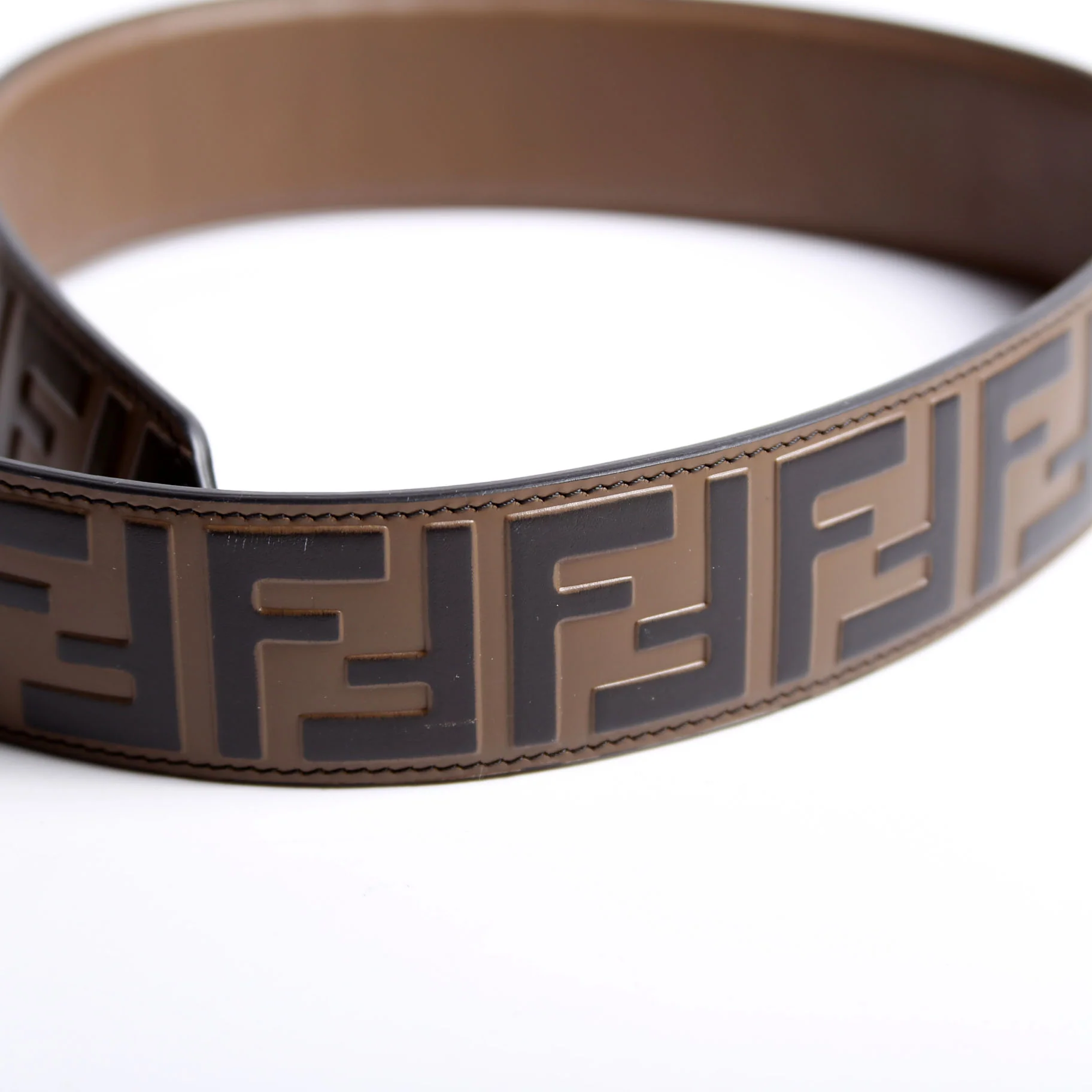 8AV077 Strap You FF Leather Brown - Image 6