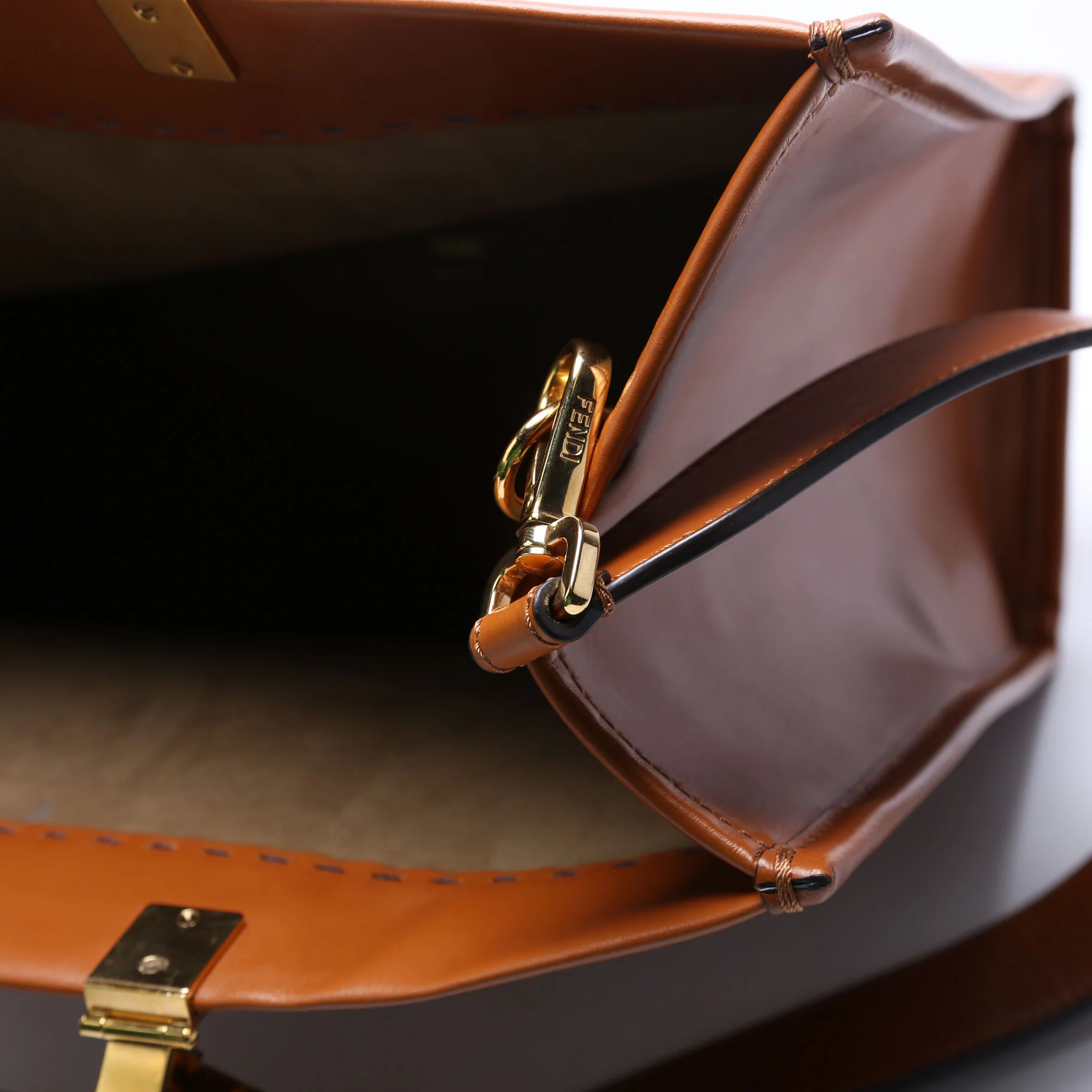 8BH386 Sunshine Shopper Medium Leather Brown - Image 6