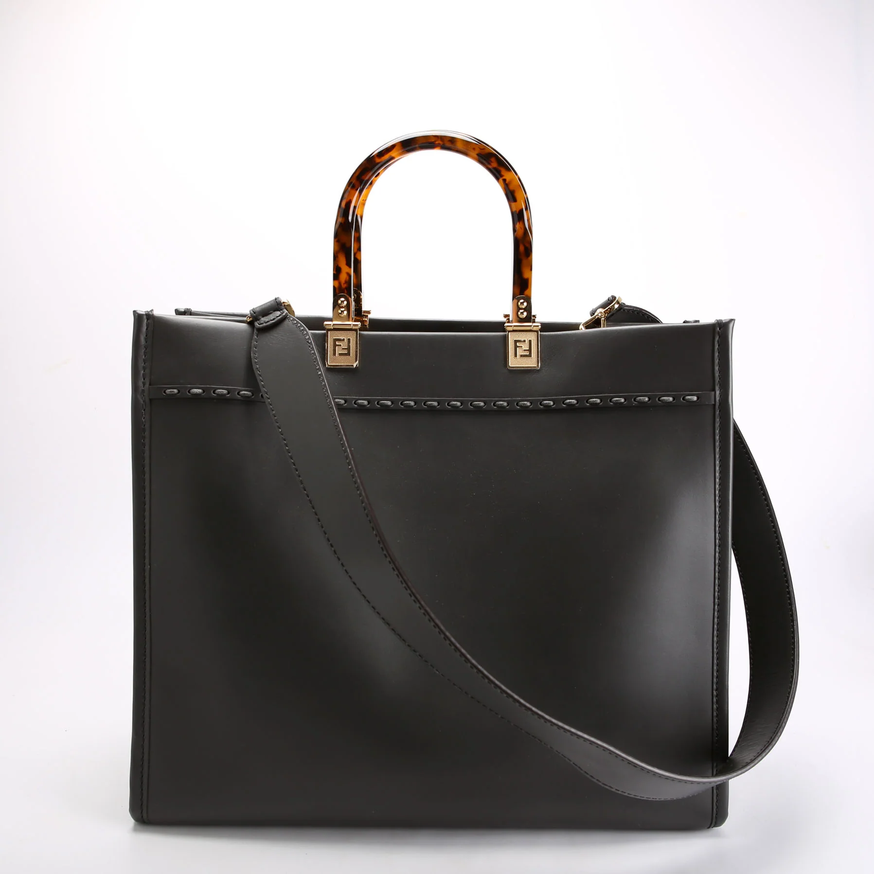 8BH386 Sunshine Shopper Medium Leather Python Dark Gray - Image 3