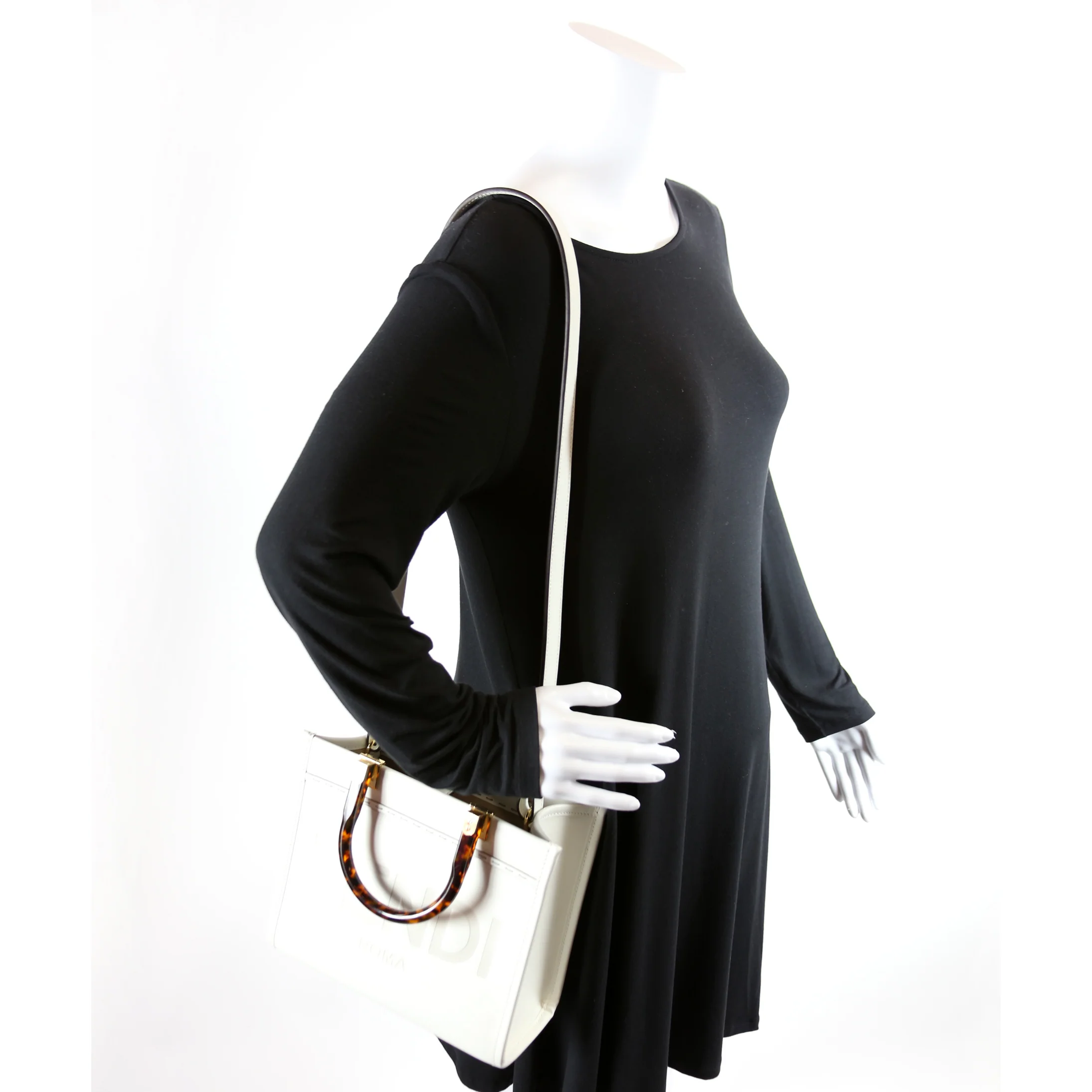 8BH394 Sunshine Shopper Small Leather White - Image 10