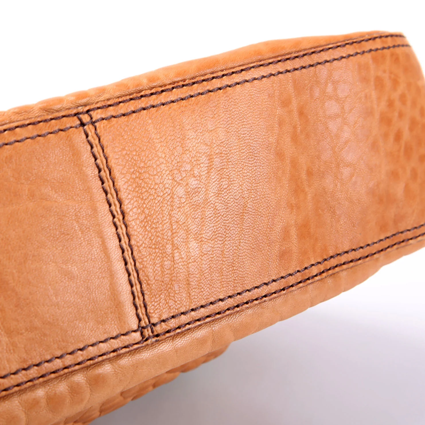 8BN165 B Bag Leather Embroidered Brown - Image 7