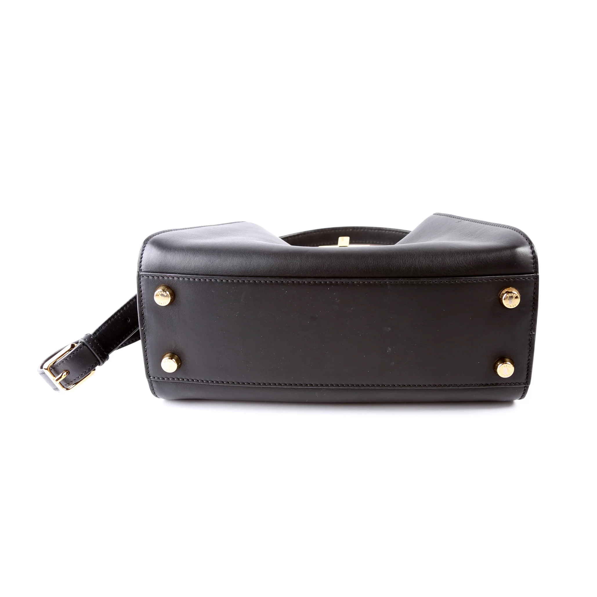 8BN302 Peekaboo Essentially Medium Calfskin Black - Image 5