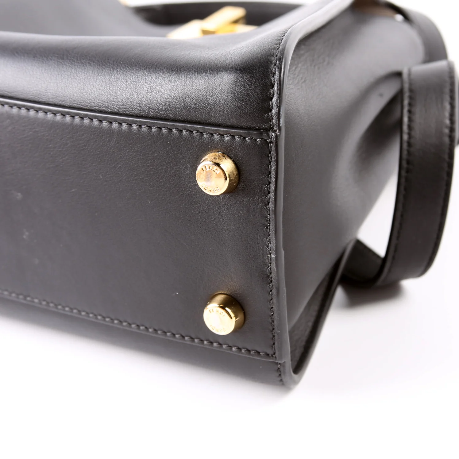 8BN302 Peekaboo Essentially Medium Calfskin Black - Image 7