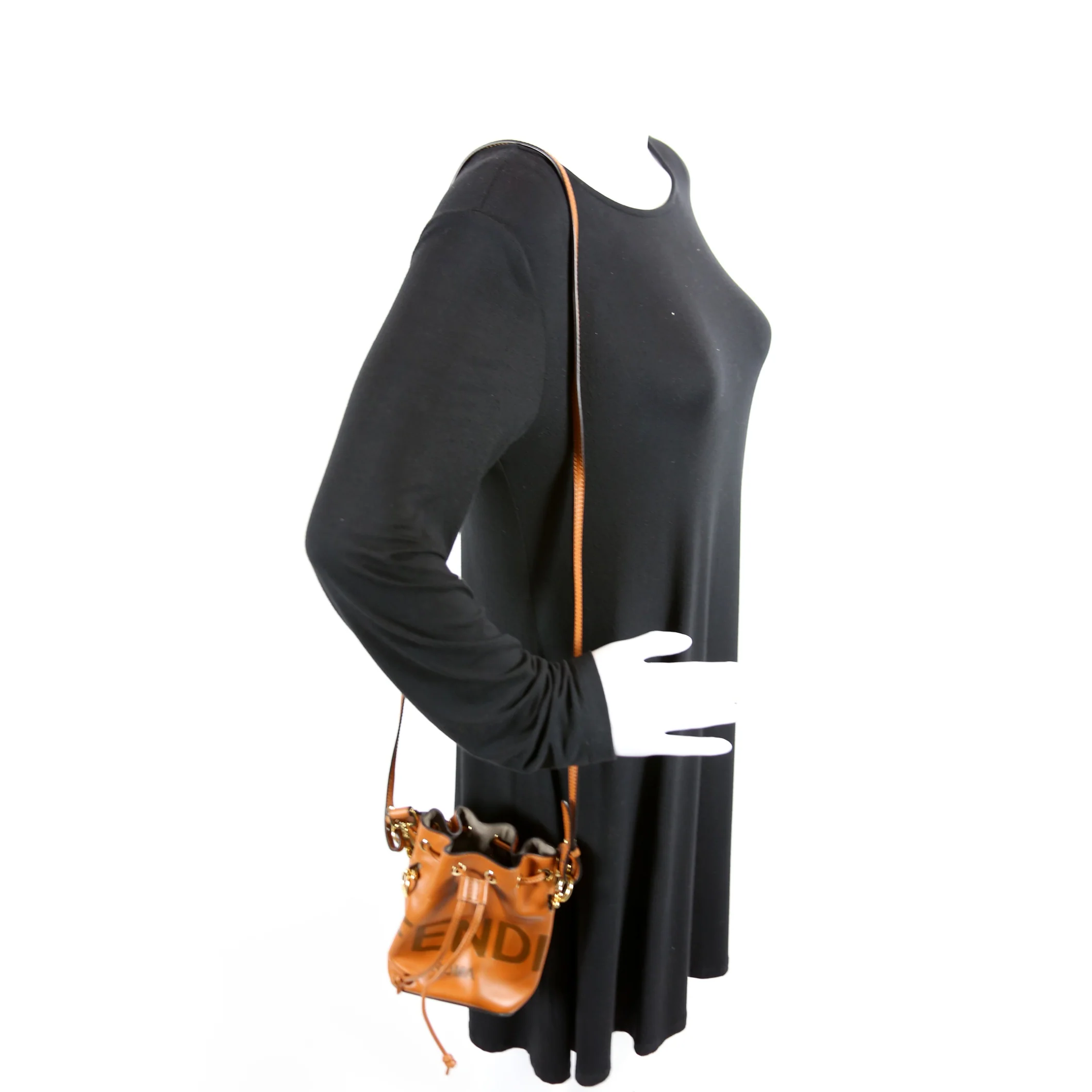 8BR010 Mon Tresor Mini Bucket Leather - Image 10