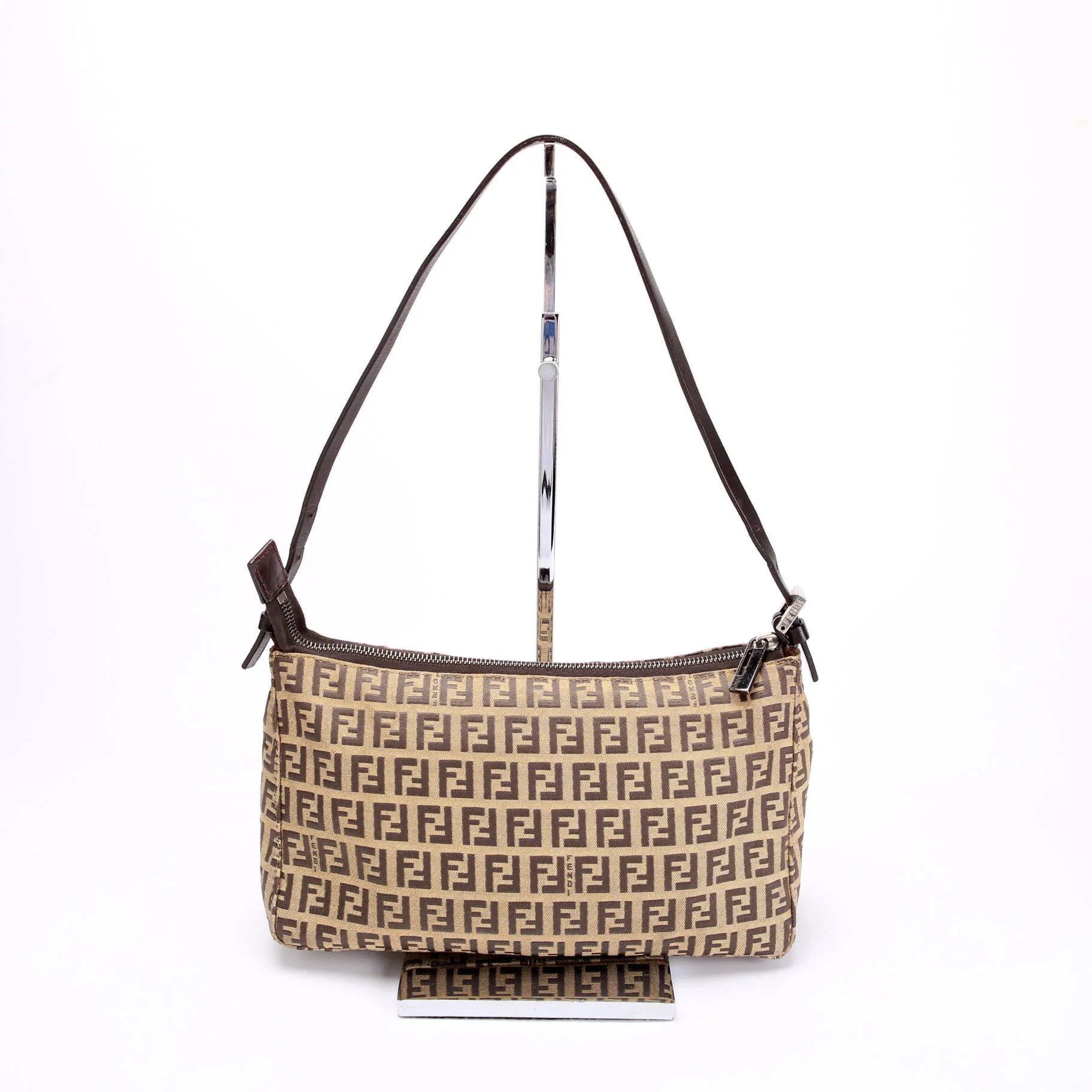 8BR136 Zucchino Mini Pochette Brown/Beige - Image 3