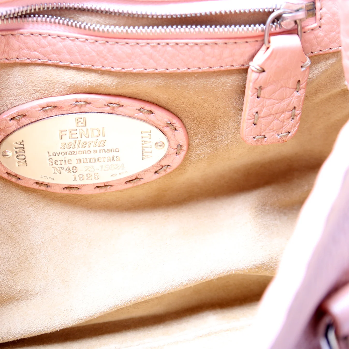 8BR486 Selleria Mini Linda Handle Bag Pink - Image 9