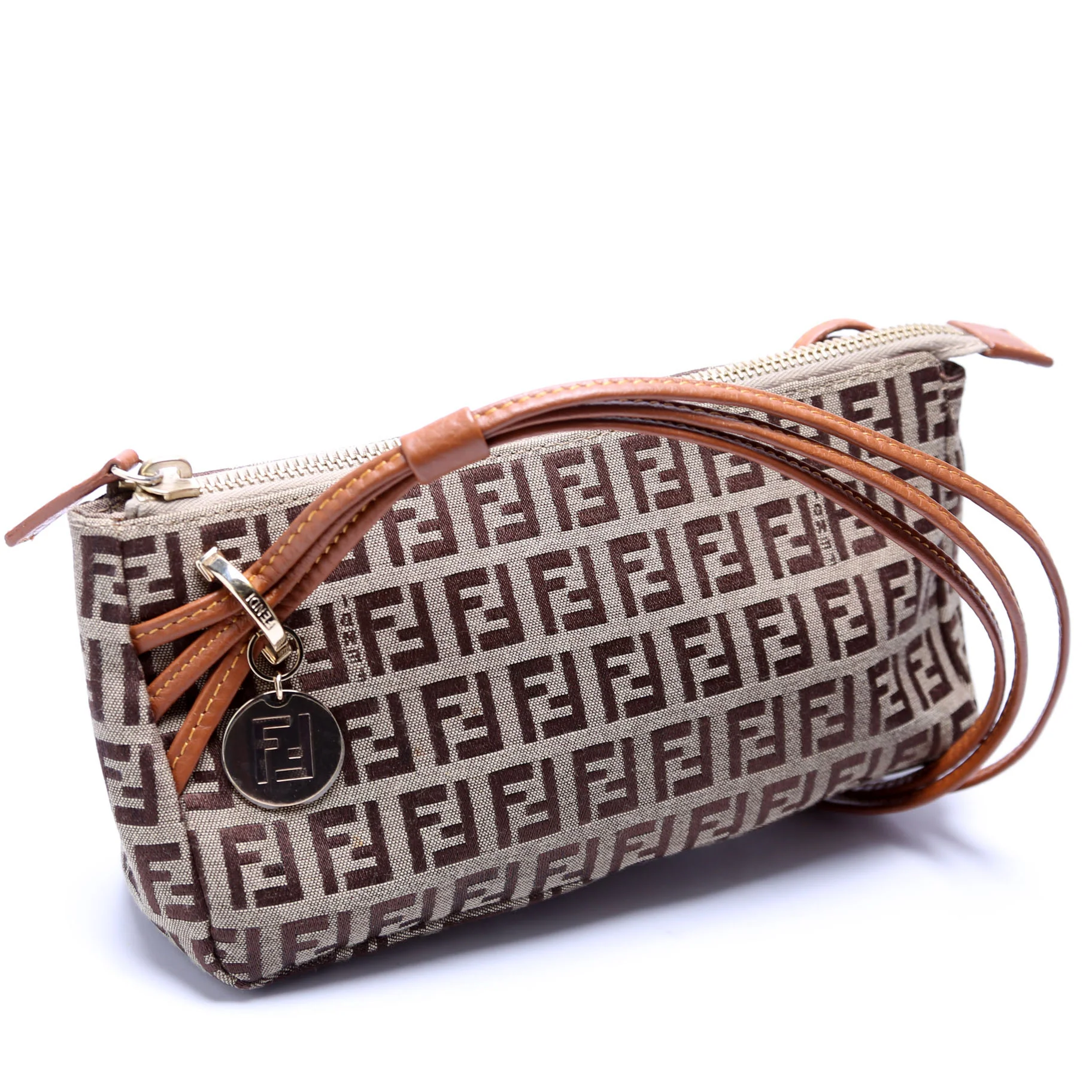 8BR513 Zucchino Triple Strap Mini Pochette Brown - Image 2