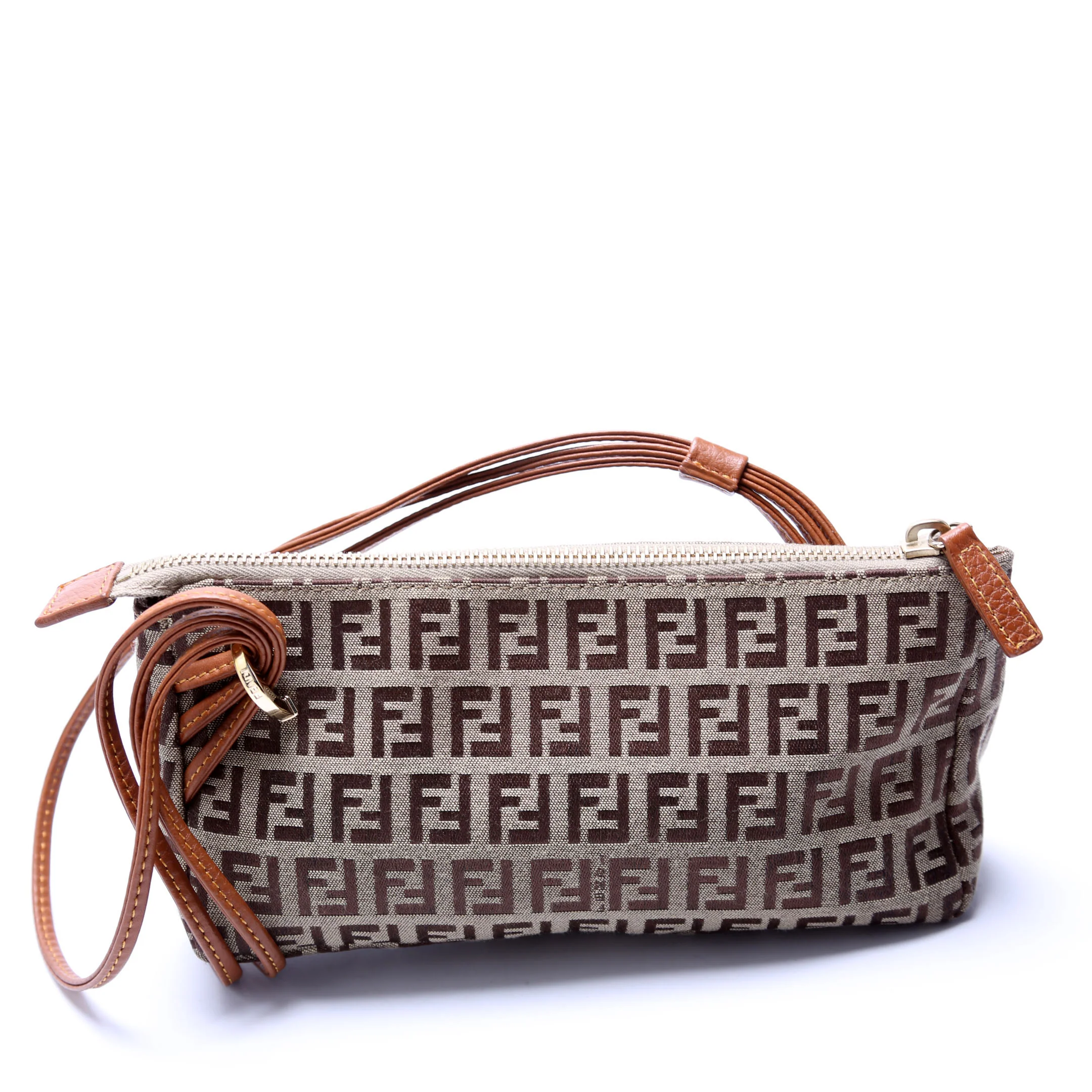8BR513 Zucchino Triple Strap Mini Pochette Brown - Image 3