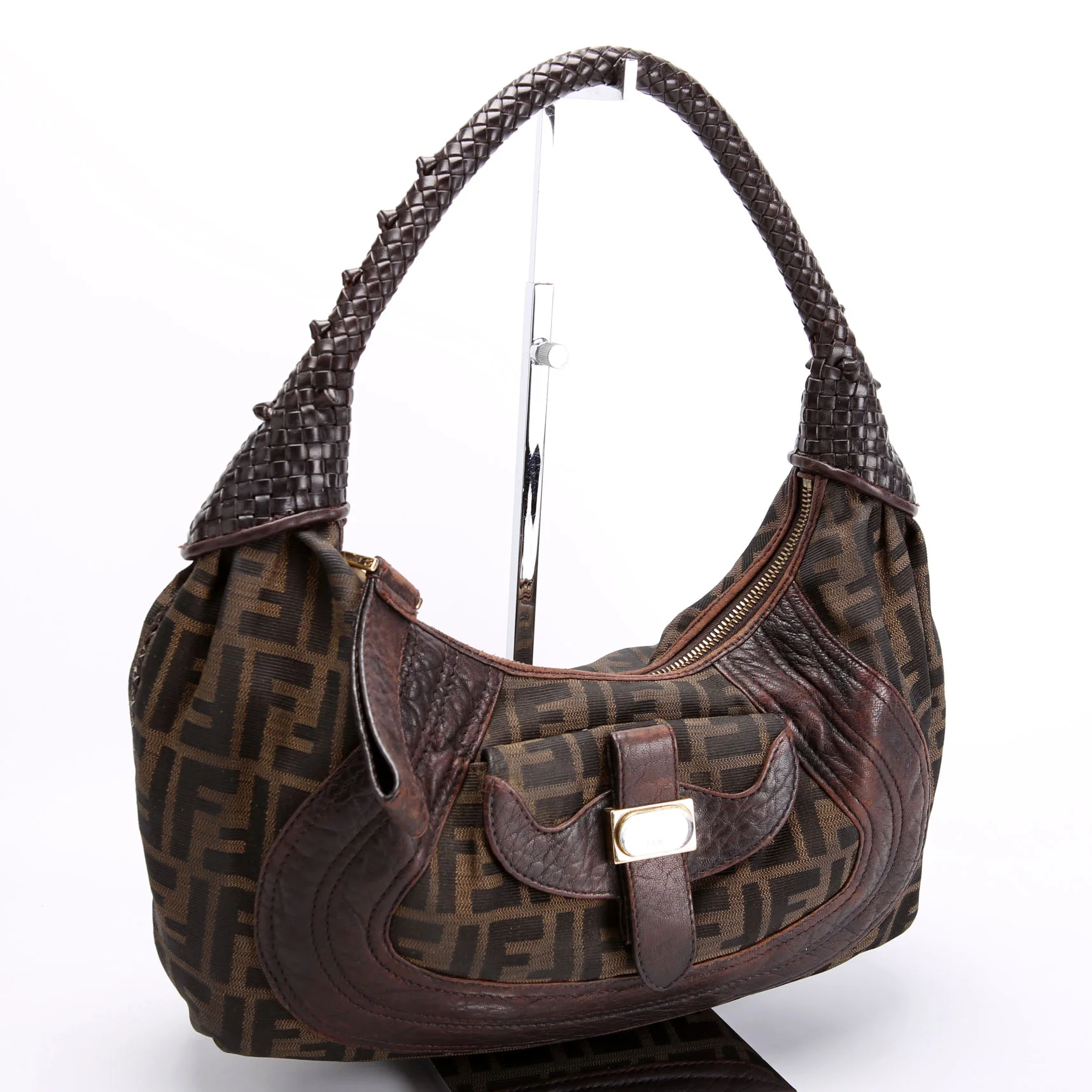 8BR545 FF Zucca Hobo Brown - Image 2