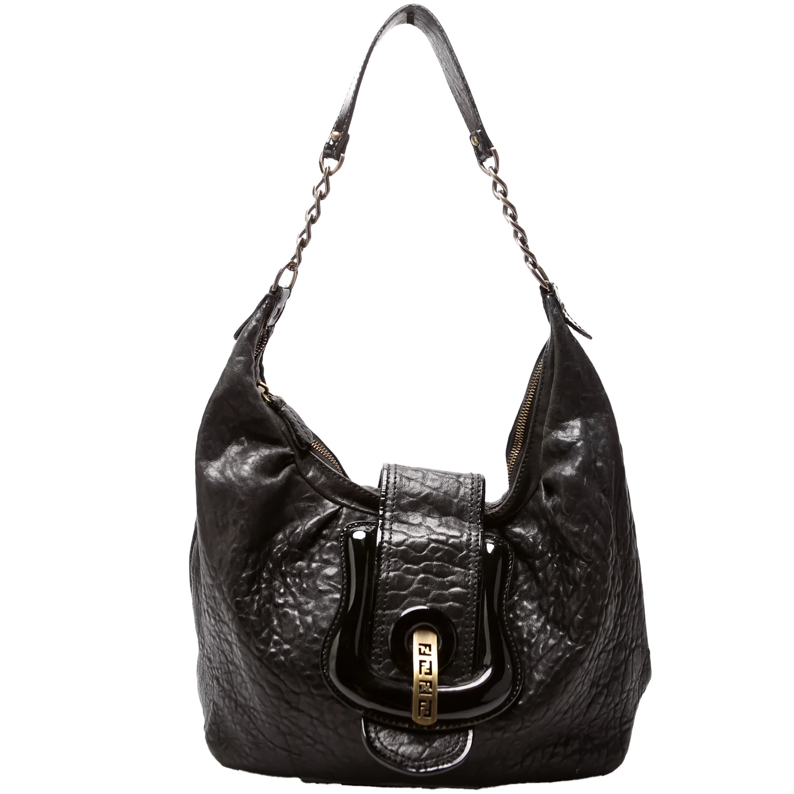 8BR563 Nappa Leather B Buckle Hobo