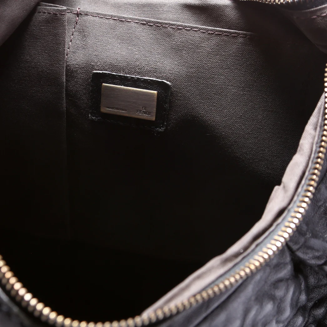 8BR563 Nappa Leather B Buckle Hobo - Image 7
