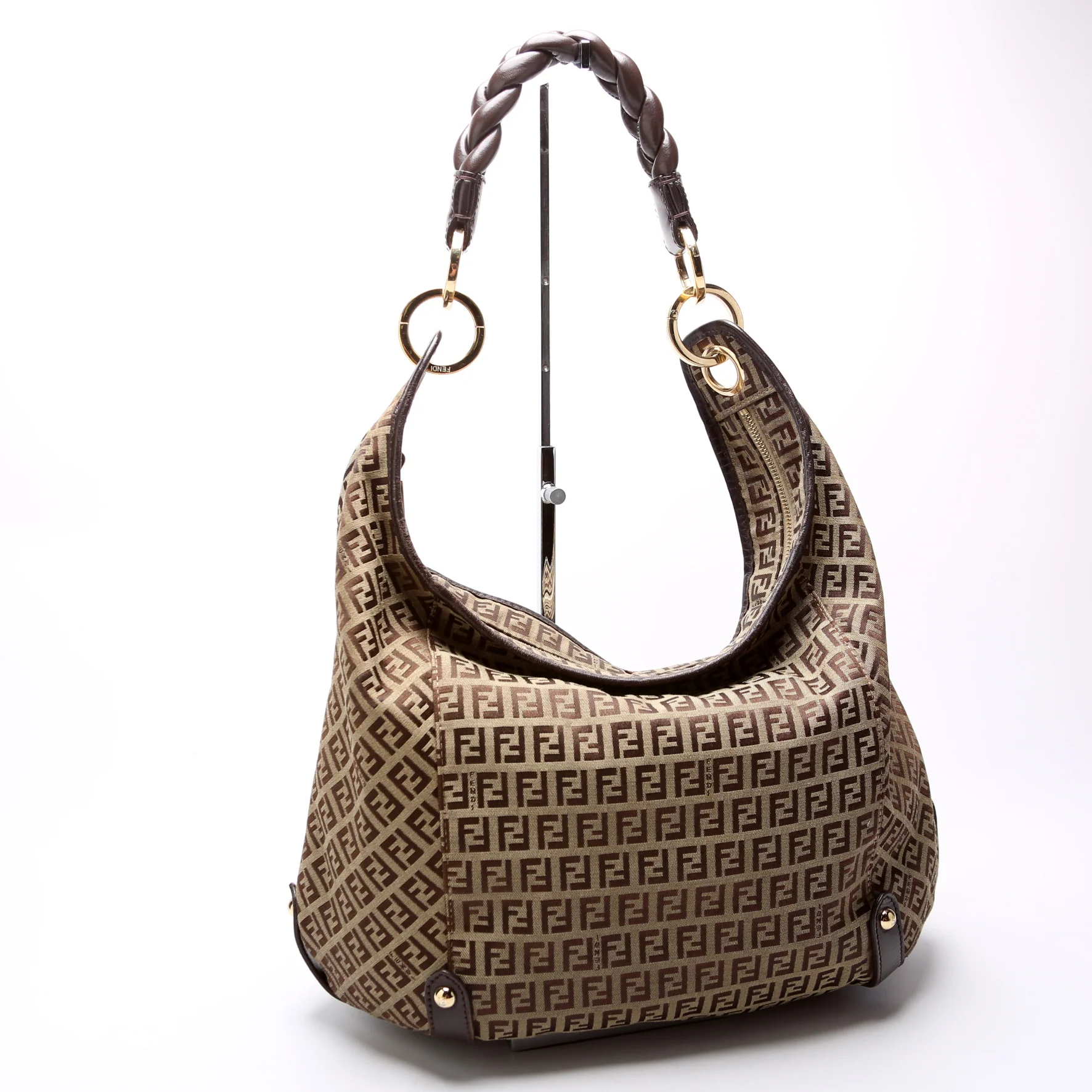 8BR583 Zucchino Canvas Braided Hobo - Image 2