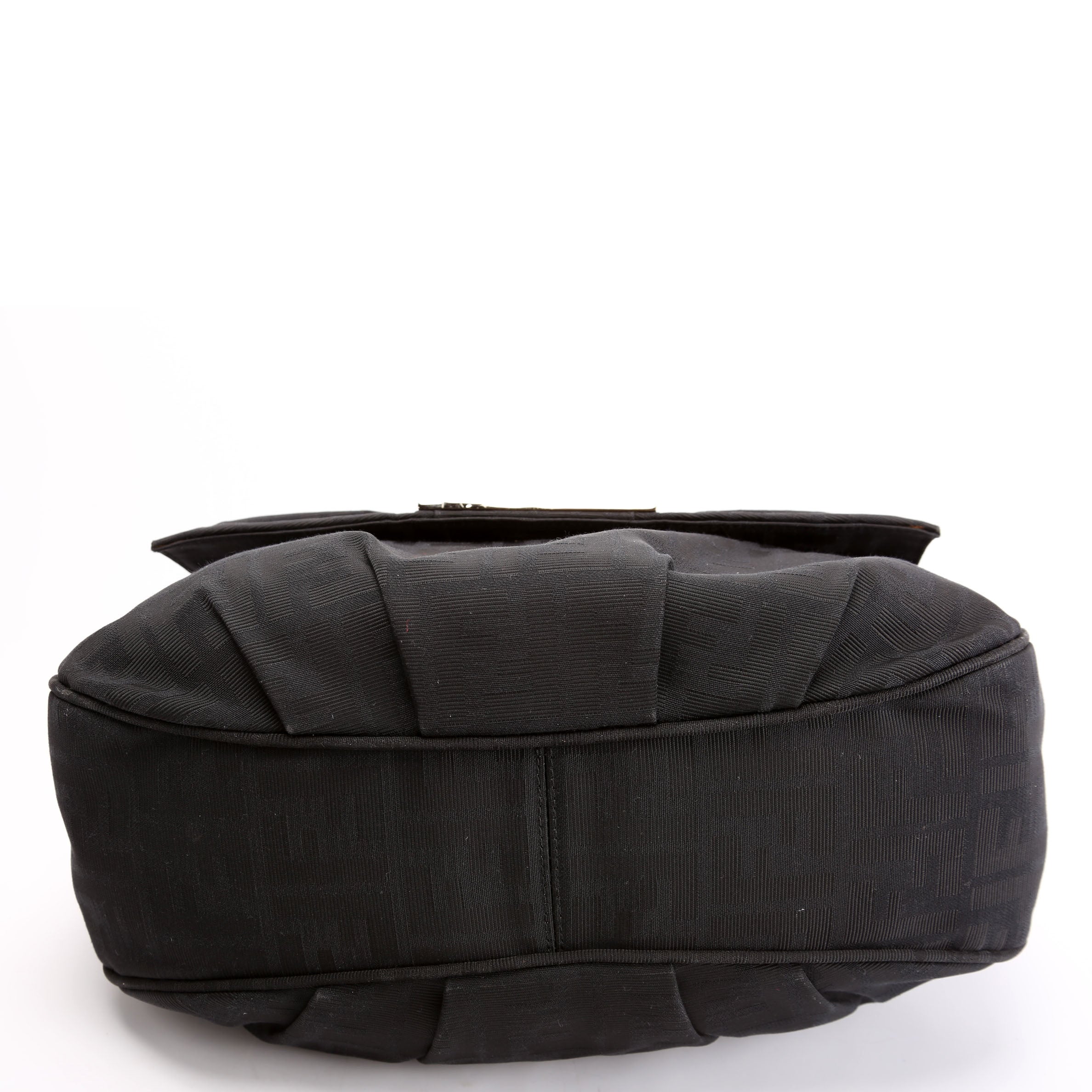 8BR614 Zucca Mia Flap Bag Black - Image 4